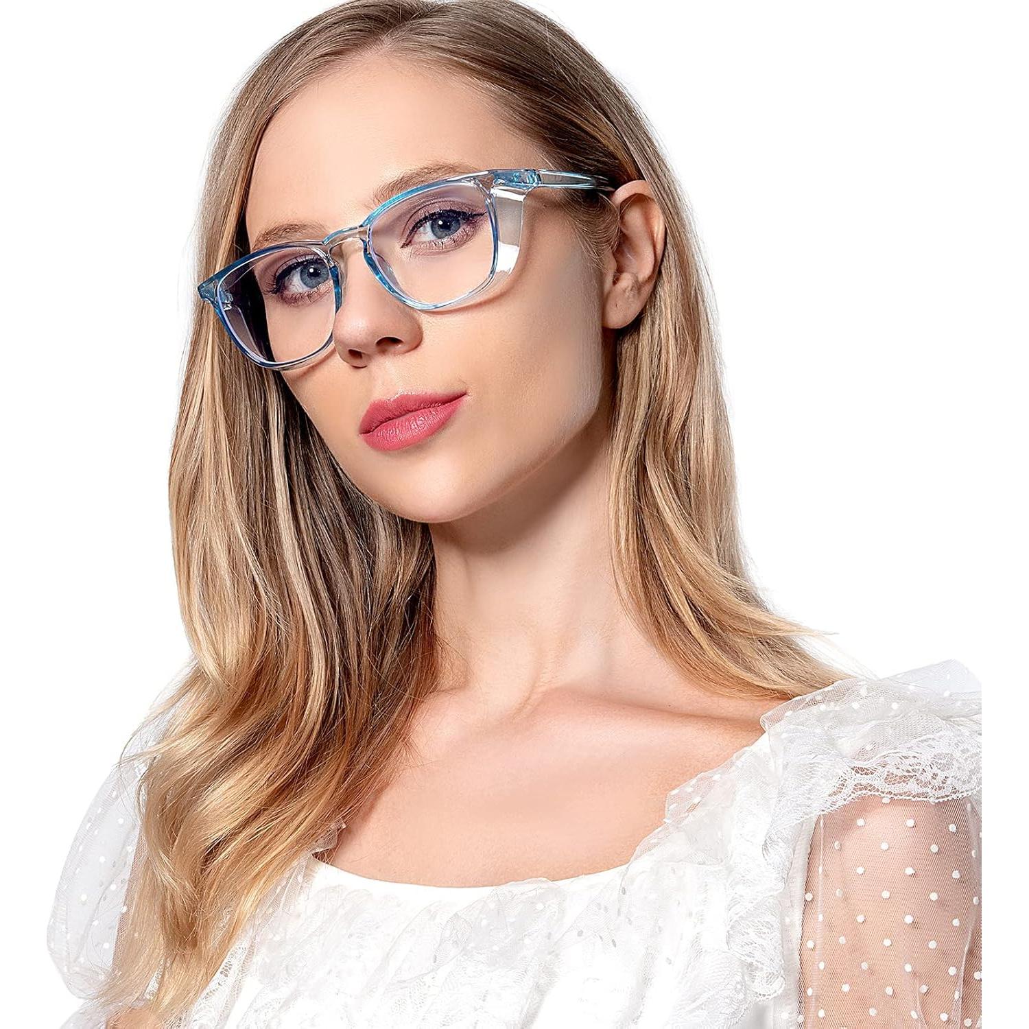 Gafas de Seguridad MORK&SUKY Antivaho Azul Claro