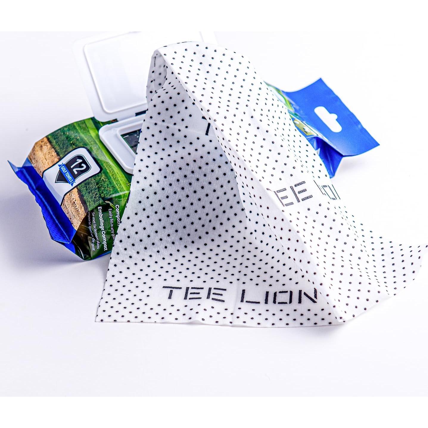 Toalla de Golf Desechable TEE LION - Microfibra Gruesa 12 Unidades