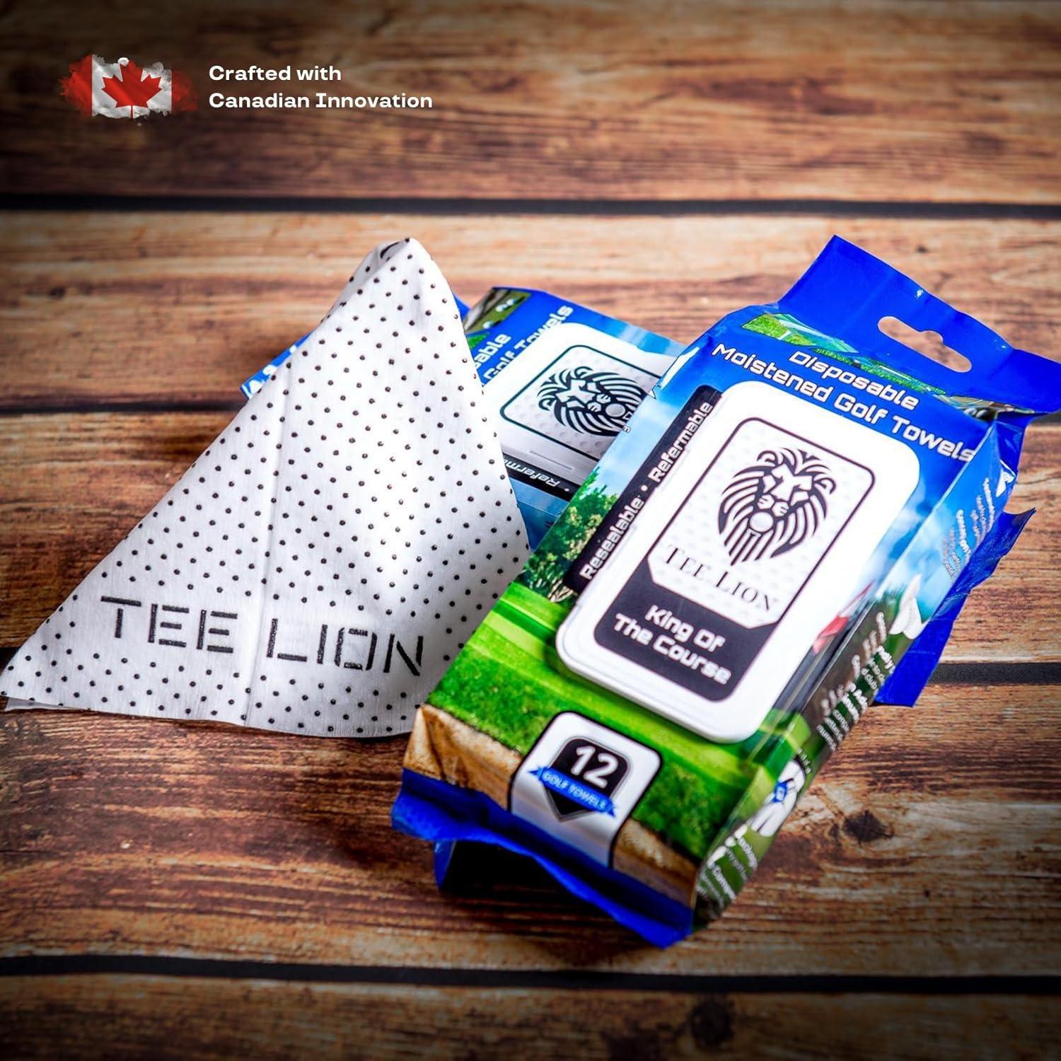 Toalla de Golf Desechable TEE LION - Microfibra Gruesa 12 Unidades