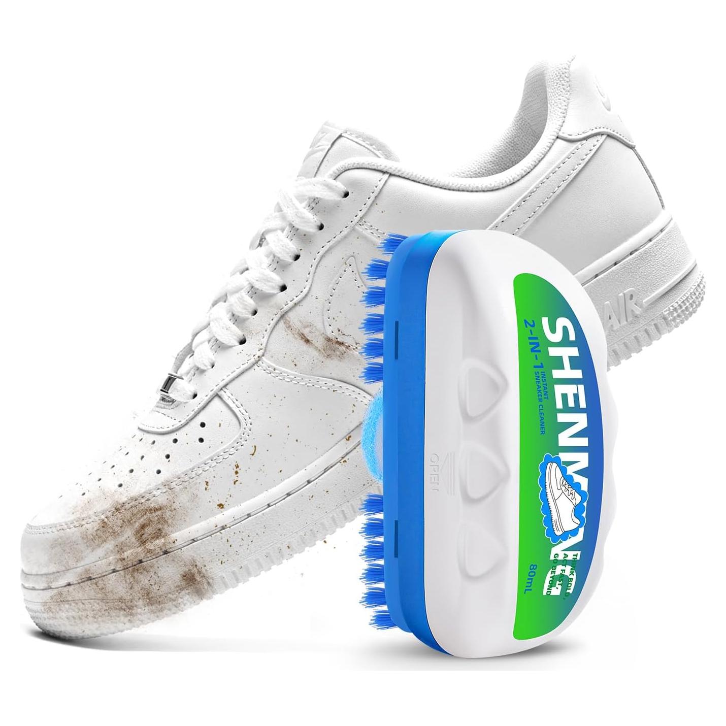 Kit Limpiador de Zapatos SHENMENG 80 mL Espuma Sin Agua