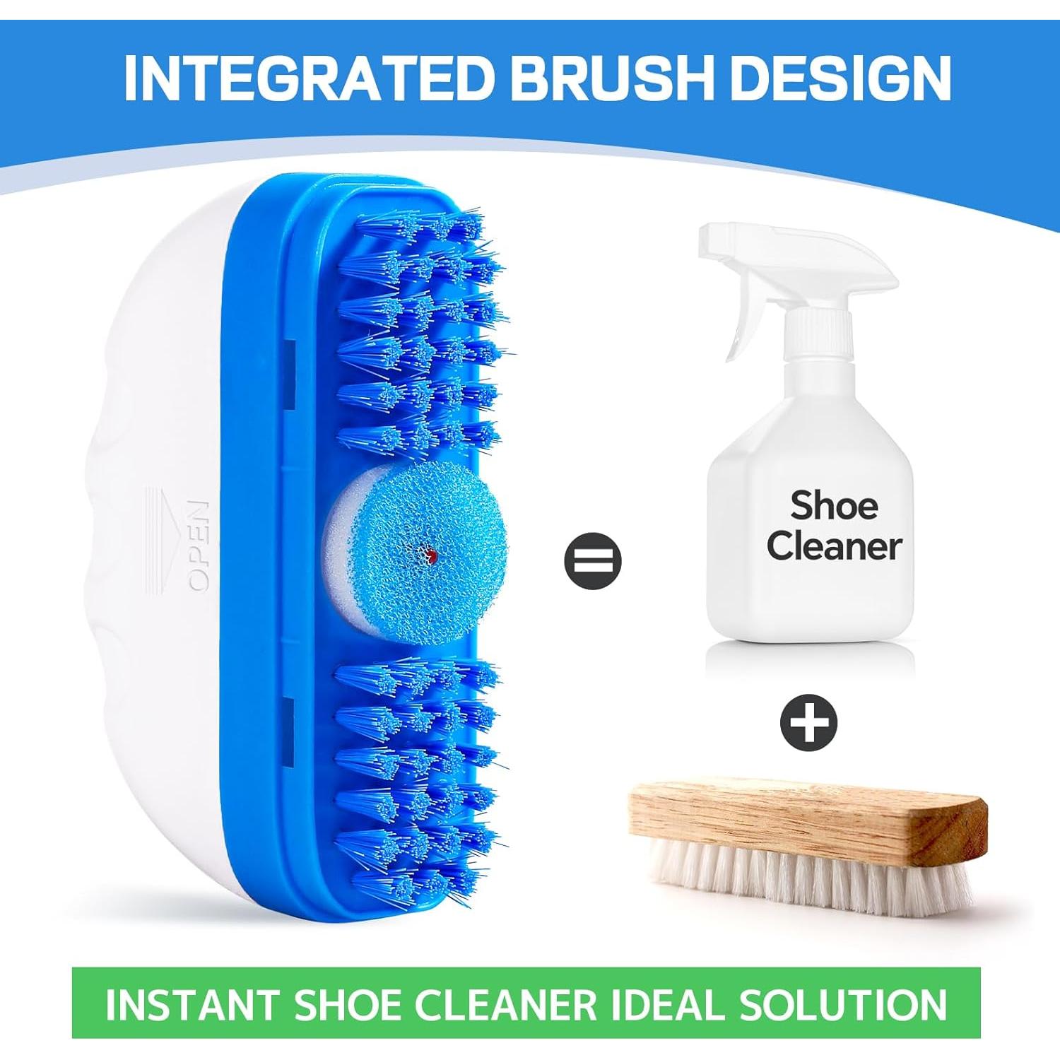 Kit Limpiador de Zapatos SHENMENG 80 mL Espuma Sin Agua