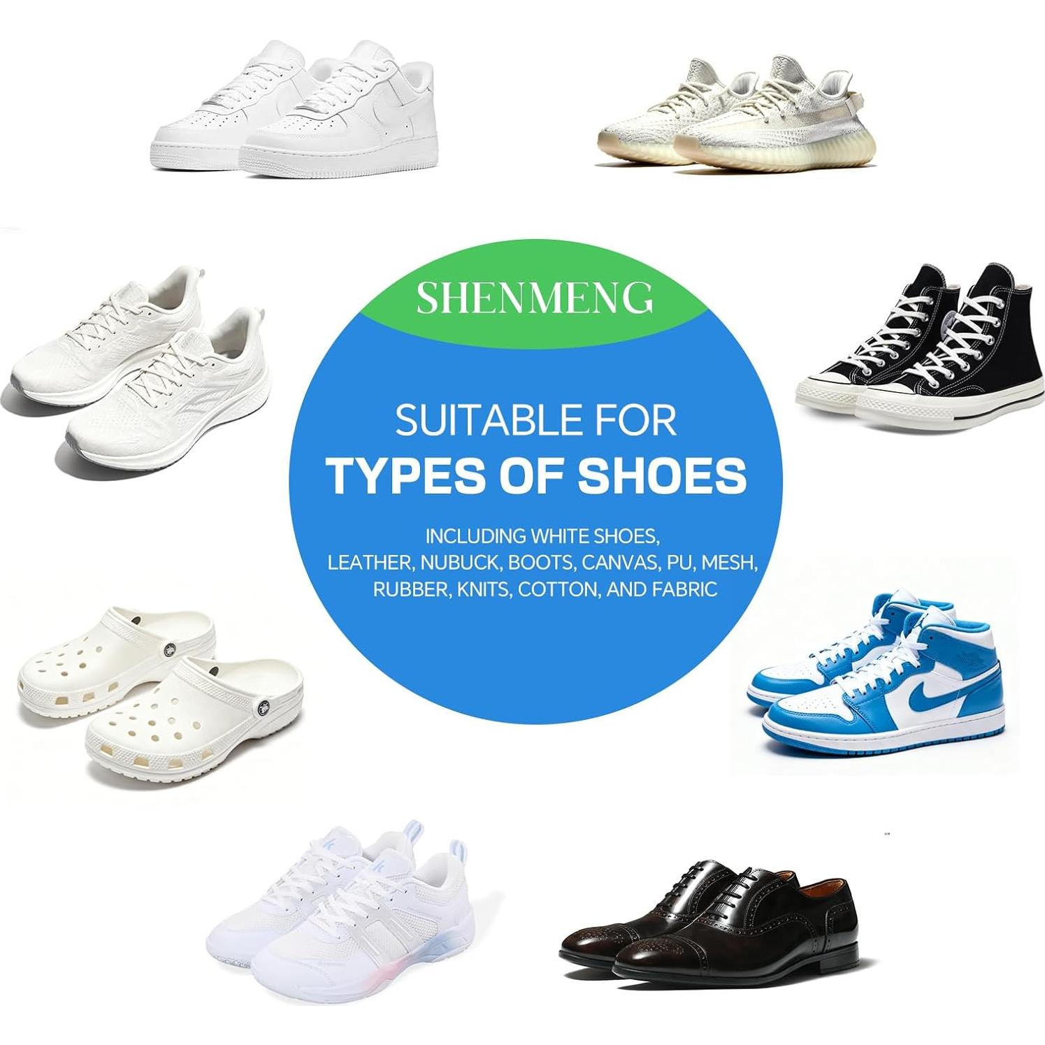 Kit Limpiador de Zapatos SHENMENG 80 mL Espuma Sin Agua
