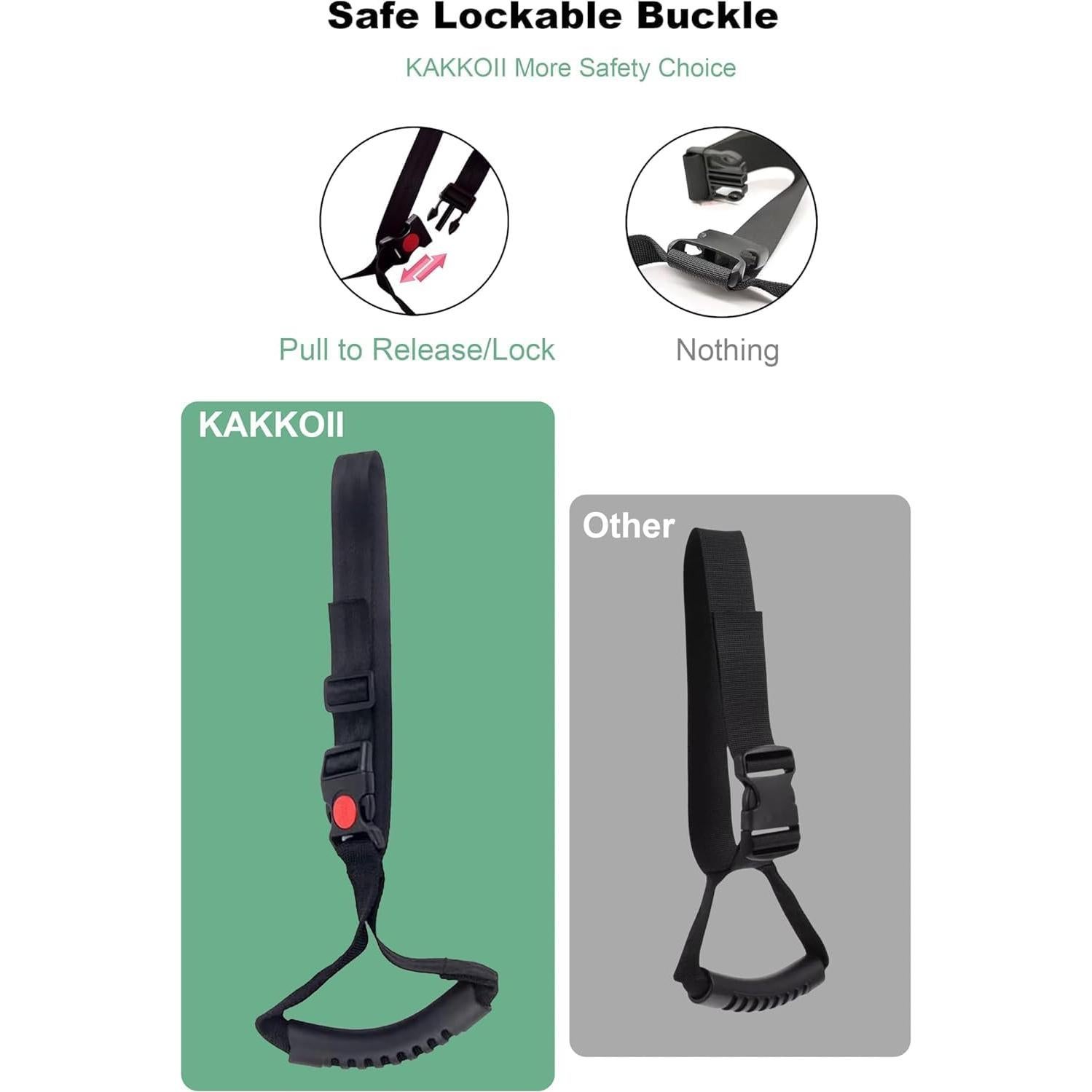 Asistente de Agarre KAKKOII para Manija de Auto - 2 Correas Ajustables