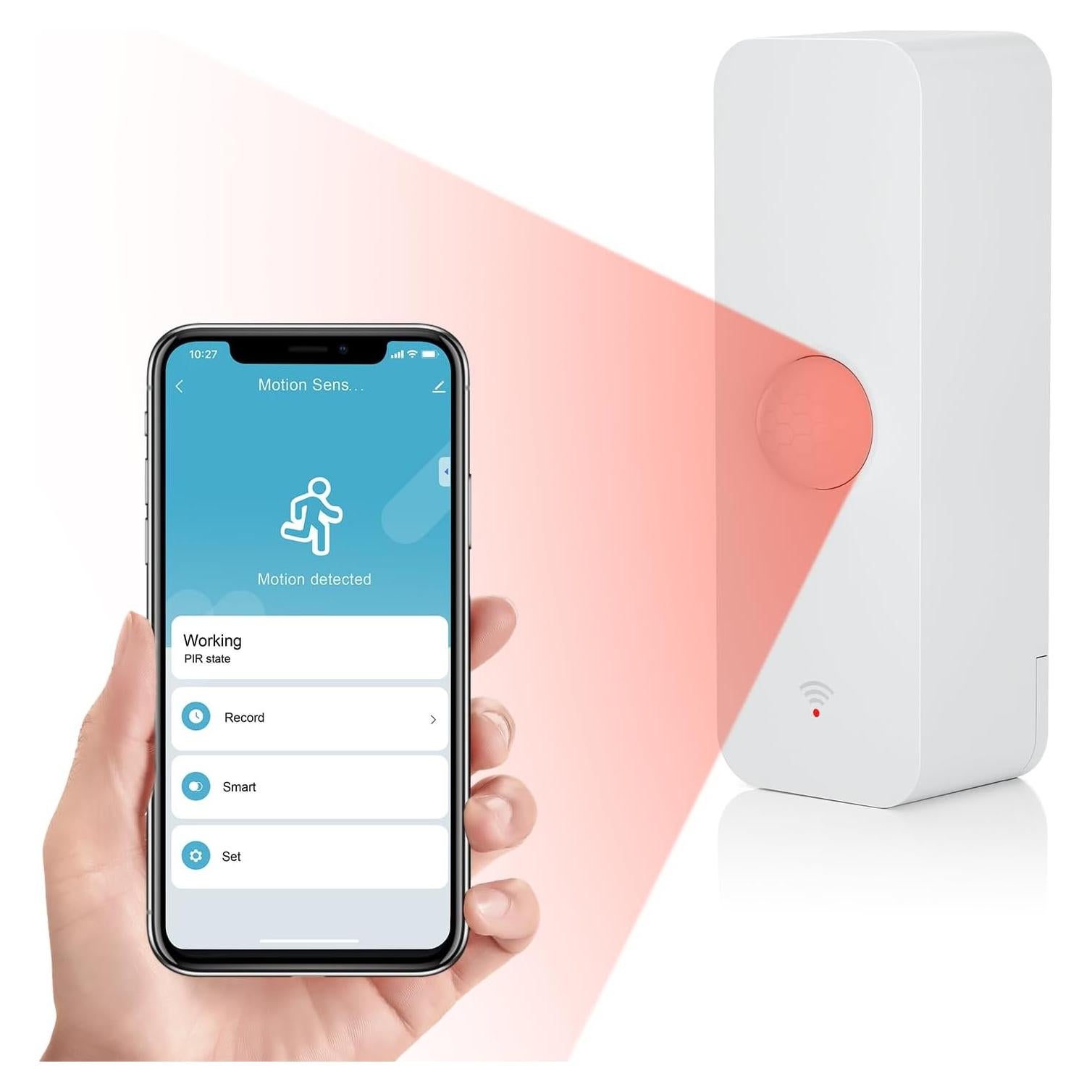 Sensor de Movimiento Zigbee eMylo ZP01 Blanco, 6m, Compatible con Alexa