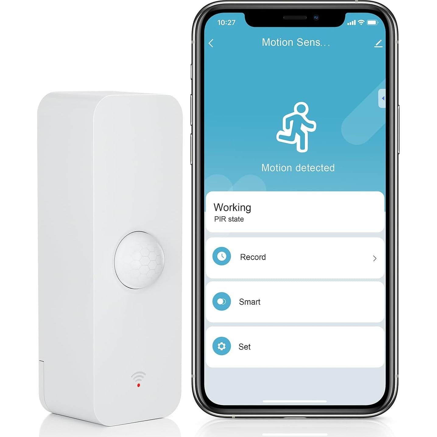 Sensor de Movimiento Zigbee eMylo ZP01 Blanco, 6m, Compatible con Alexa