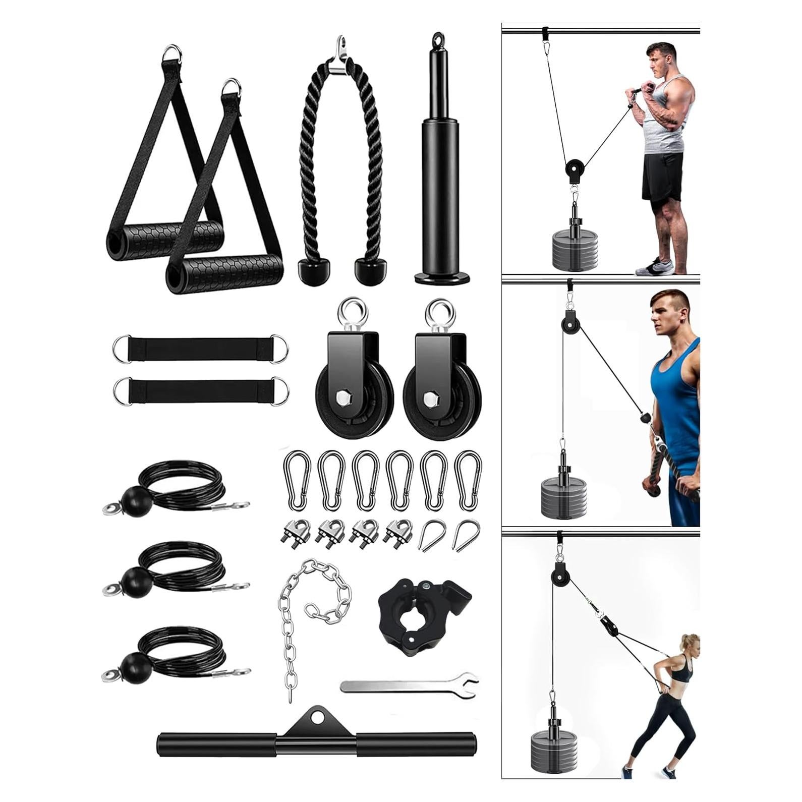 Sistema de Poleas de Cable ASIEIT 13PCS para Gimnasio en Casa
