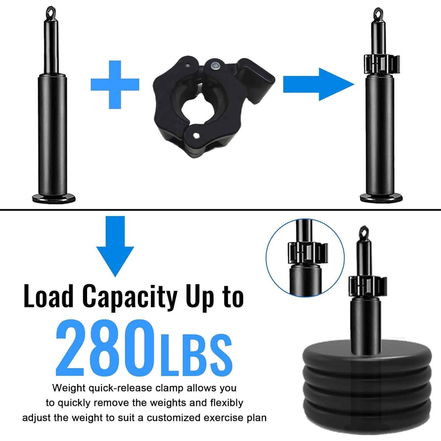 Sistema de Poleas de Cable ASIEIT 13PCS para Gimnasio en Casa