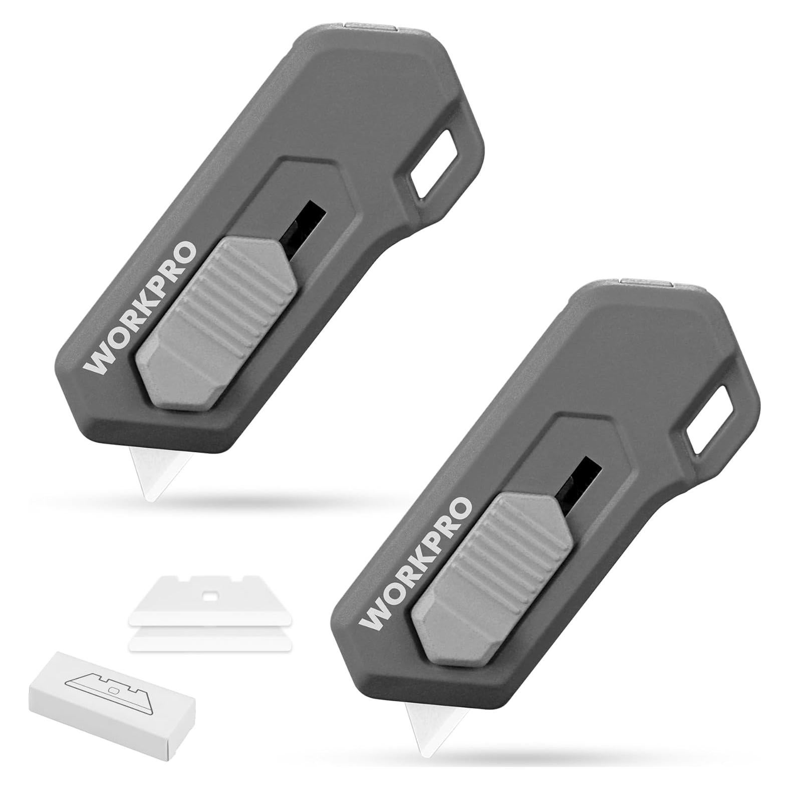 Cortador de Caja Cerámico WORKPRO Mini 7.6cm con Cuchillas Extra