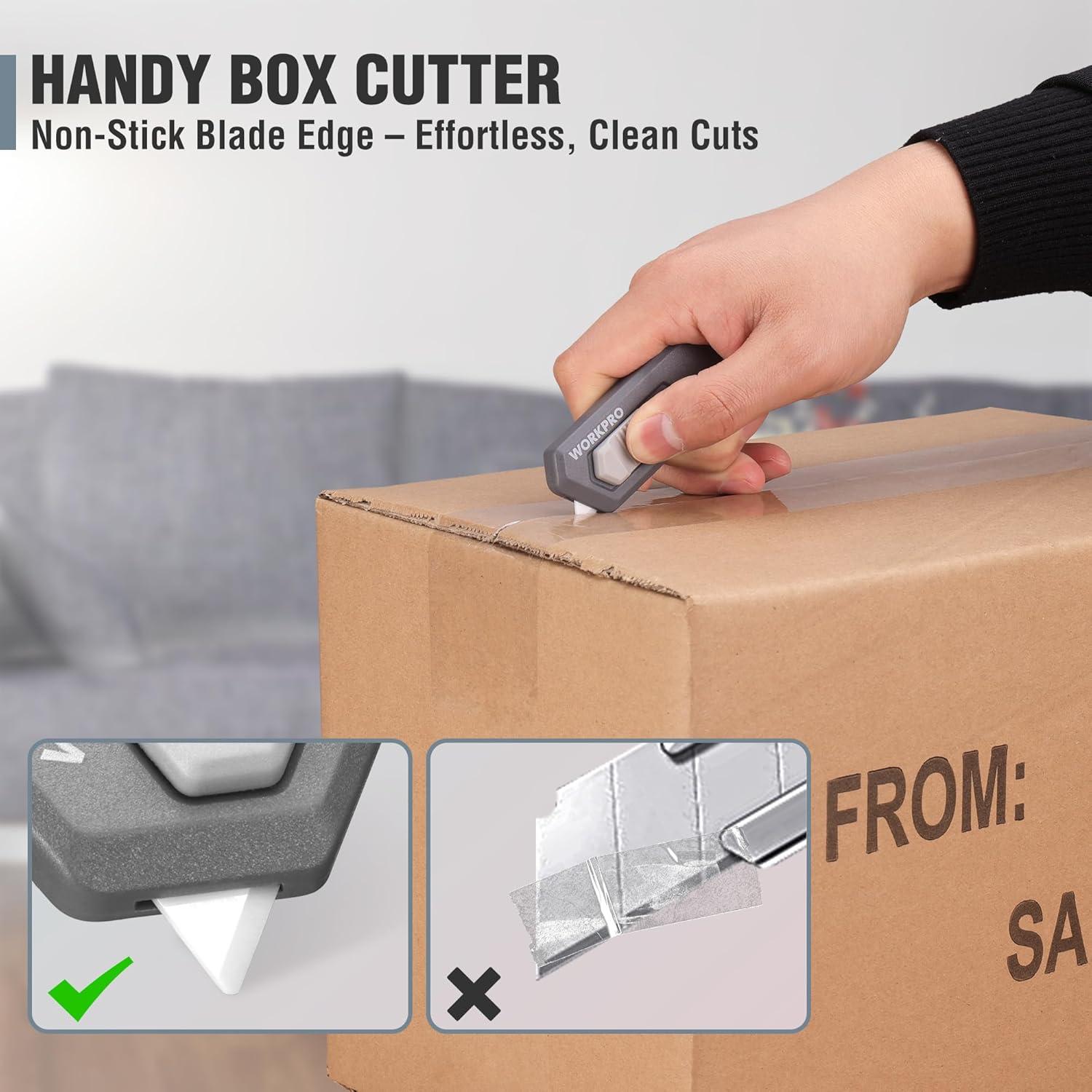 Cortador de Caja Cerámico WORKPRO Mini 7.6cm con Cuchillas Extra