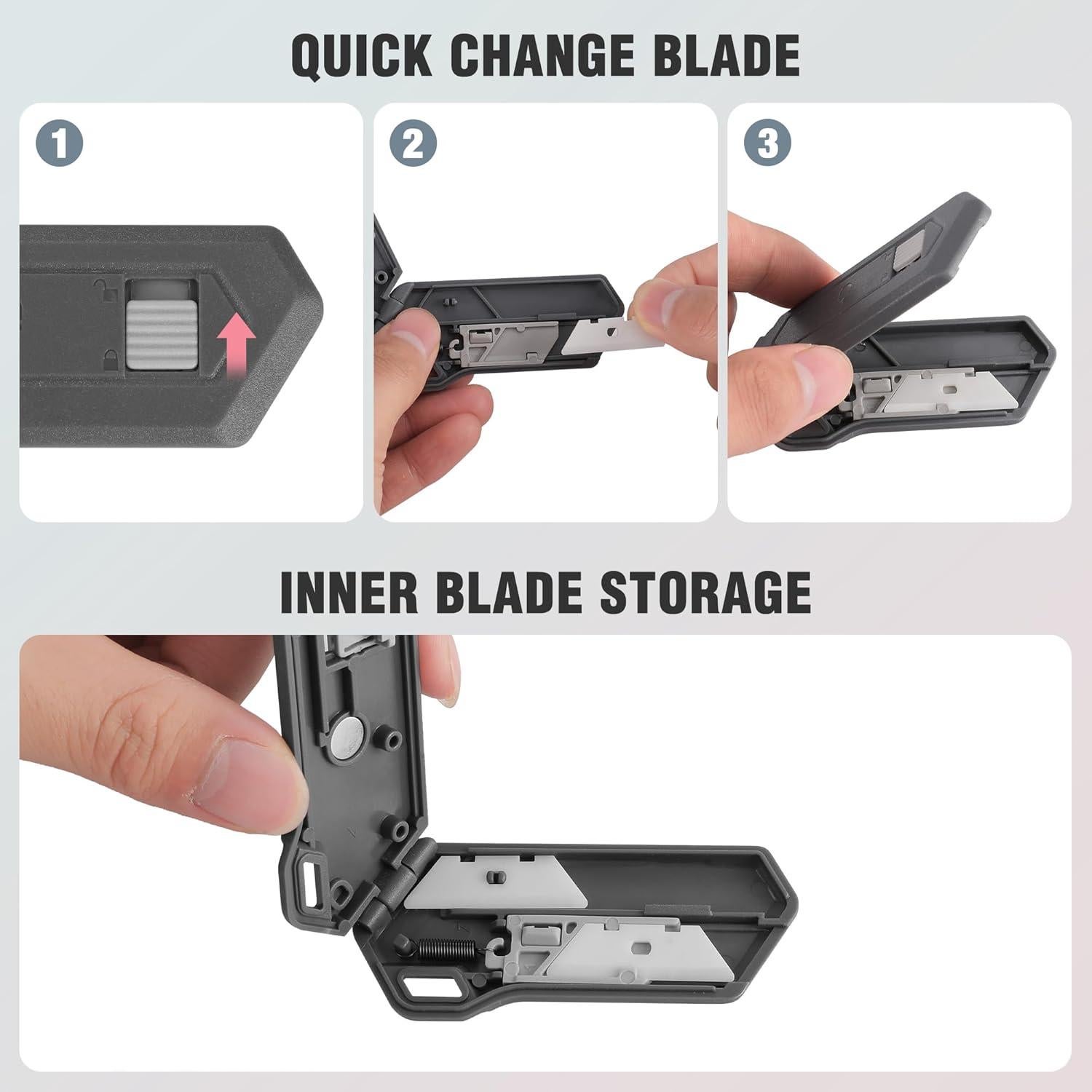 Cortador de Caja Cerámico WORKPRO Mini 7.6cm con Cuchillas Extra