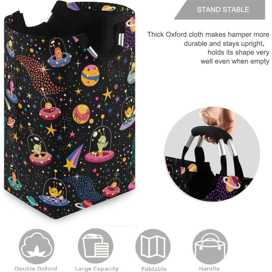 Cesta de Lavandería Plegable Visesunny Grande 80L Color Alienígena