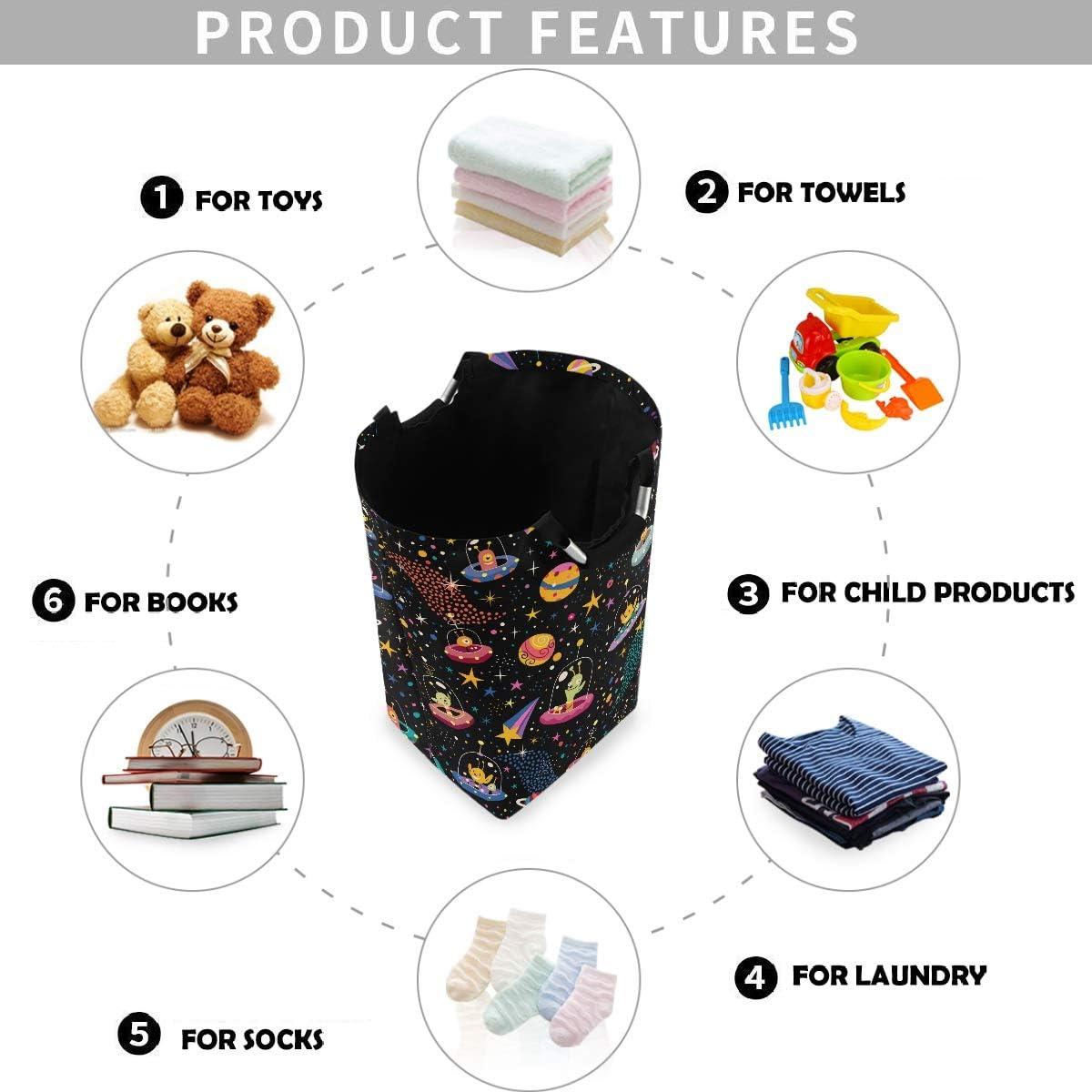 Cesta de Lavandería Plegable Visesunny Grande 80L Color Alienígena