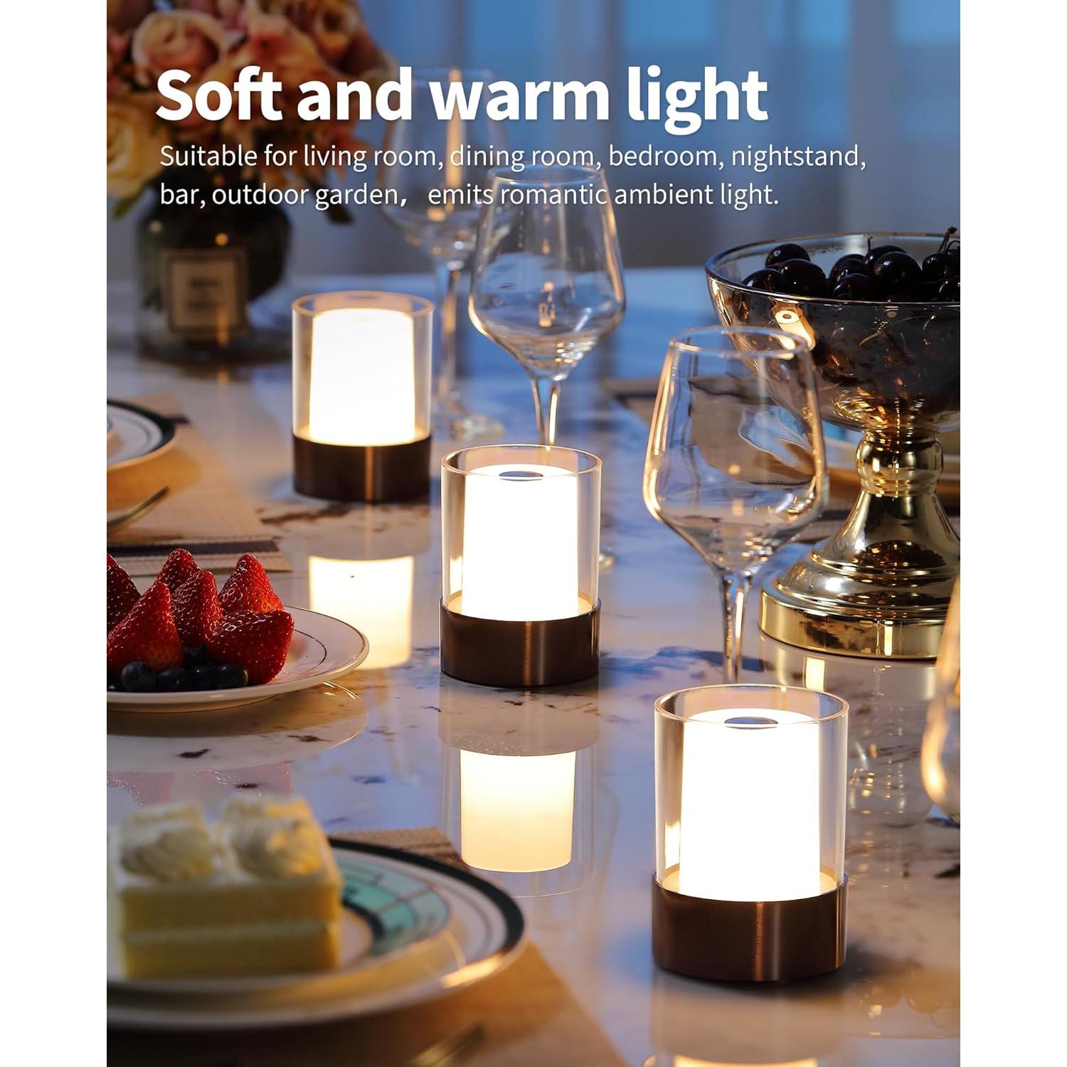 Lámpara de Mesa LED Inalámbrica NEWSEE 10.5cm 3 Brillos