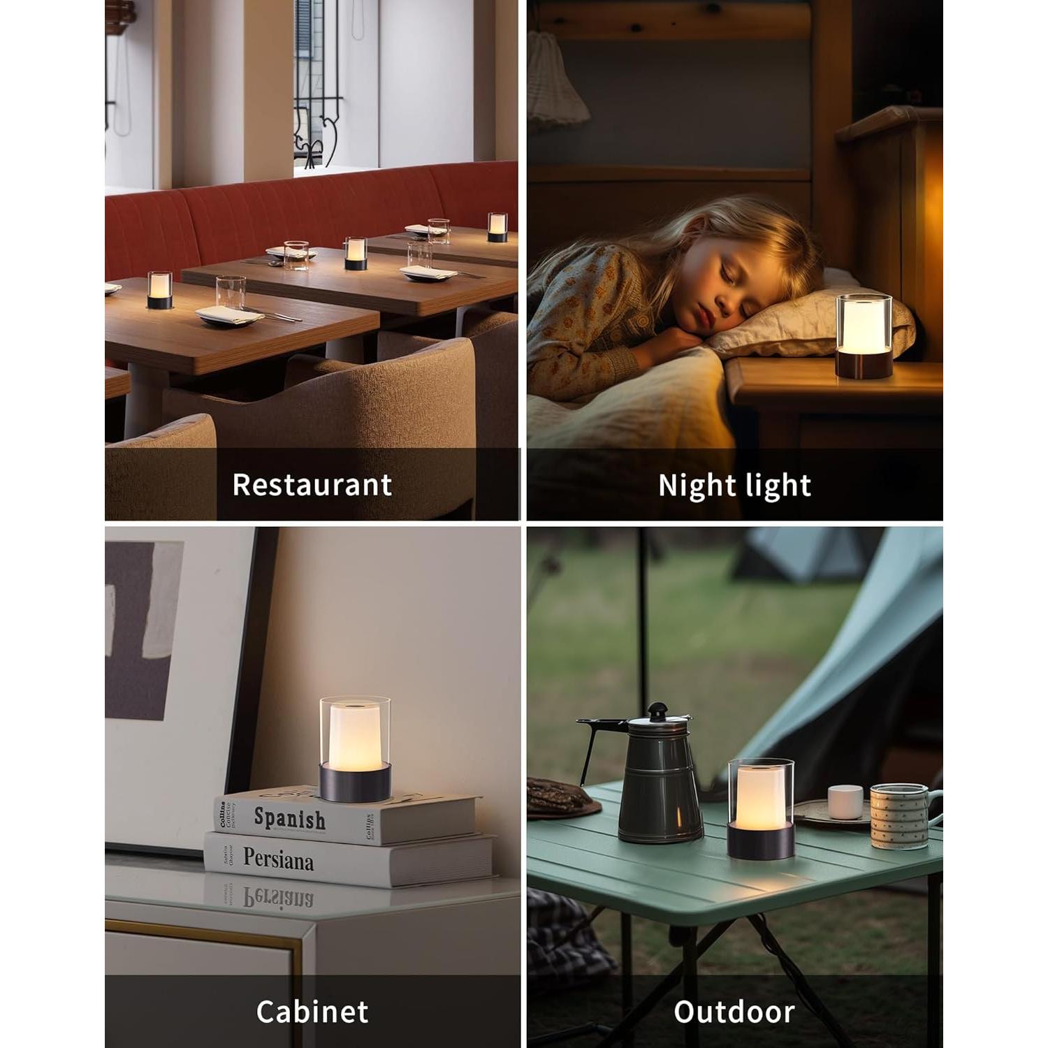 Lámpara de Mesa LED Inalámbrica NEWSEE 10.5cm 3 Brillos