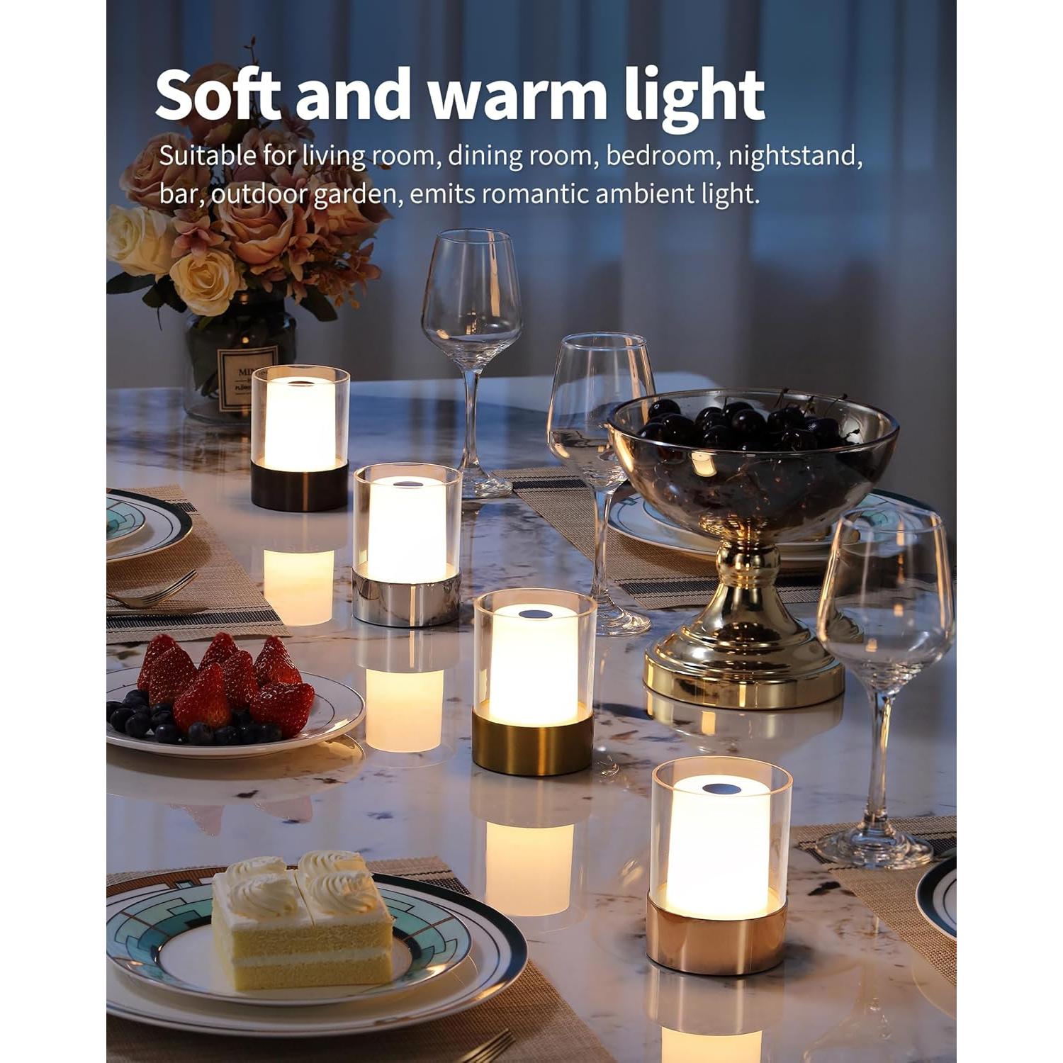 Lámpara de Mesa LED Inalámbrica NEWSEE 10.5cm 3 Brillos