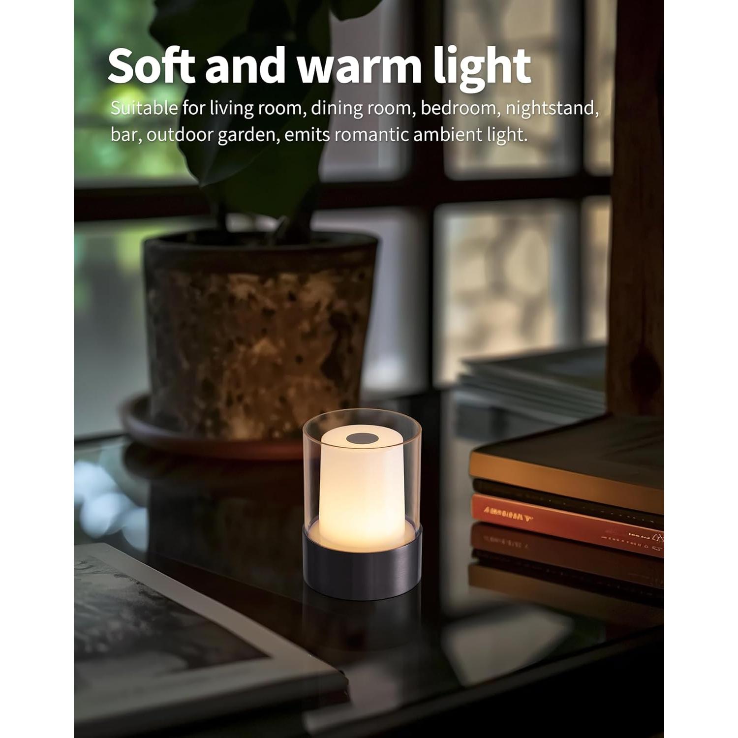 Lámpara de Mesa LED Inalámbrica NEWSEE 10.5cm 3 Brillos