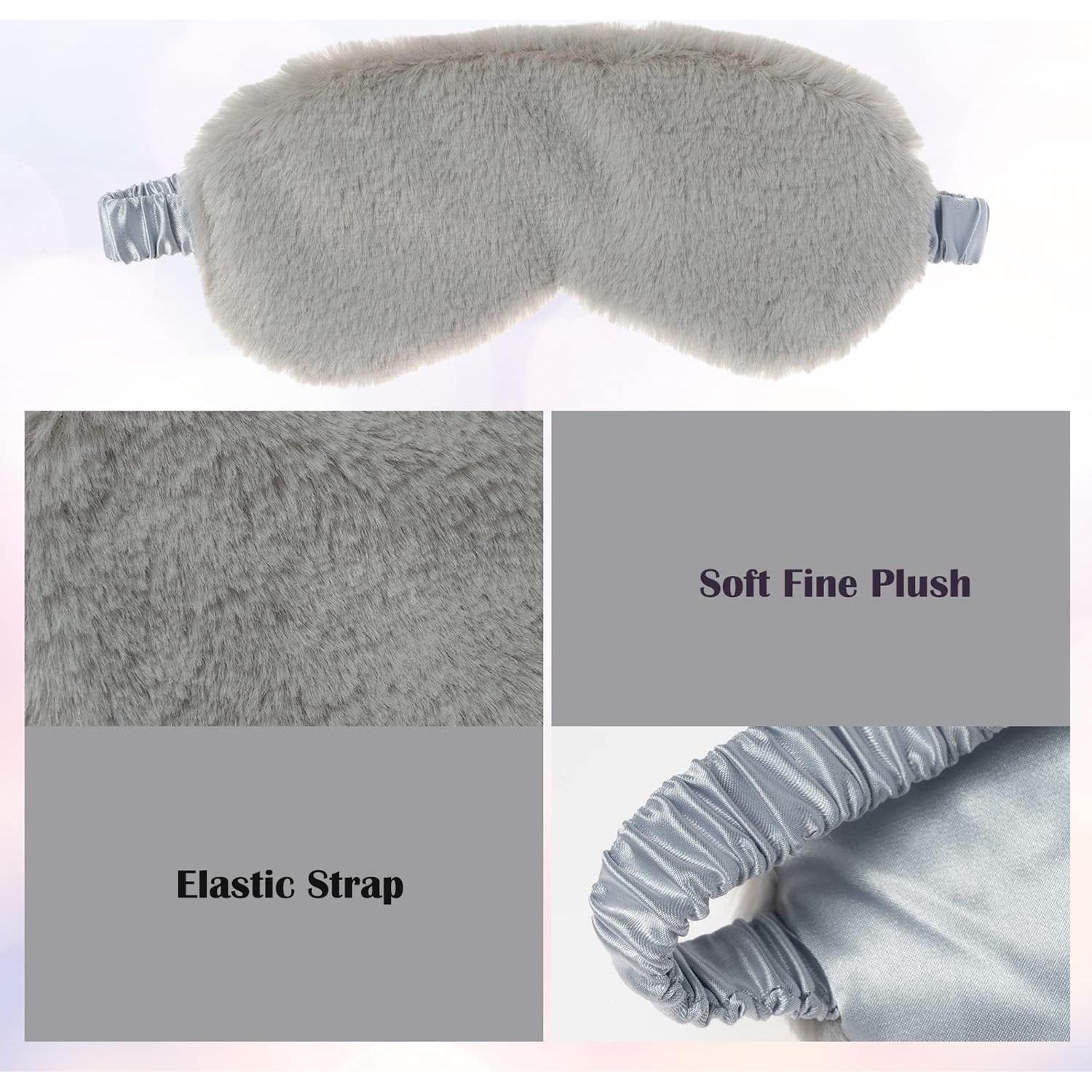 Máscaras de Ojos RAYNAG 4 Piezas Suaves Antifaz para Dormir