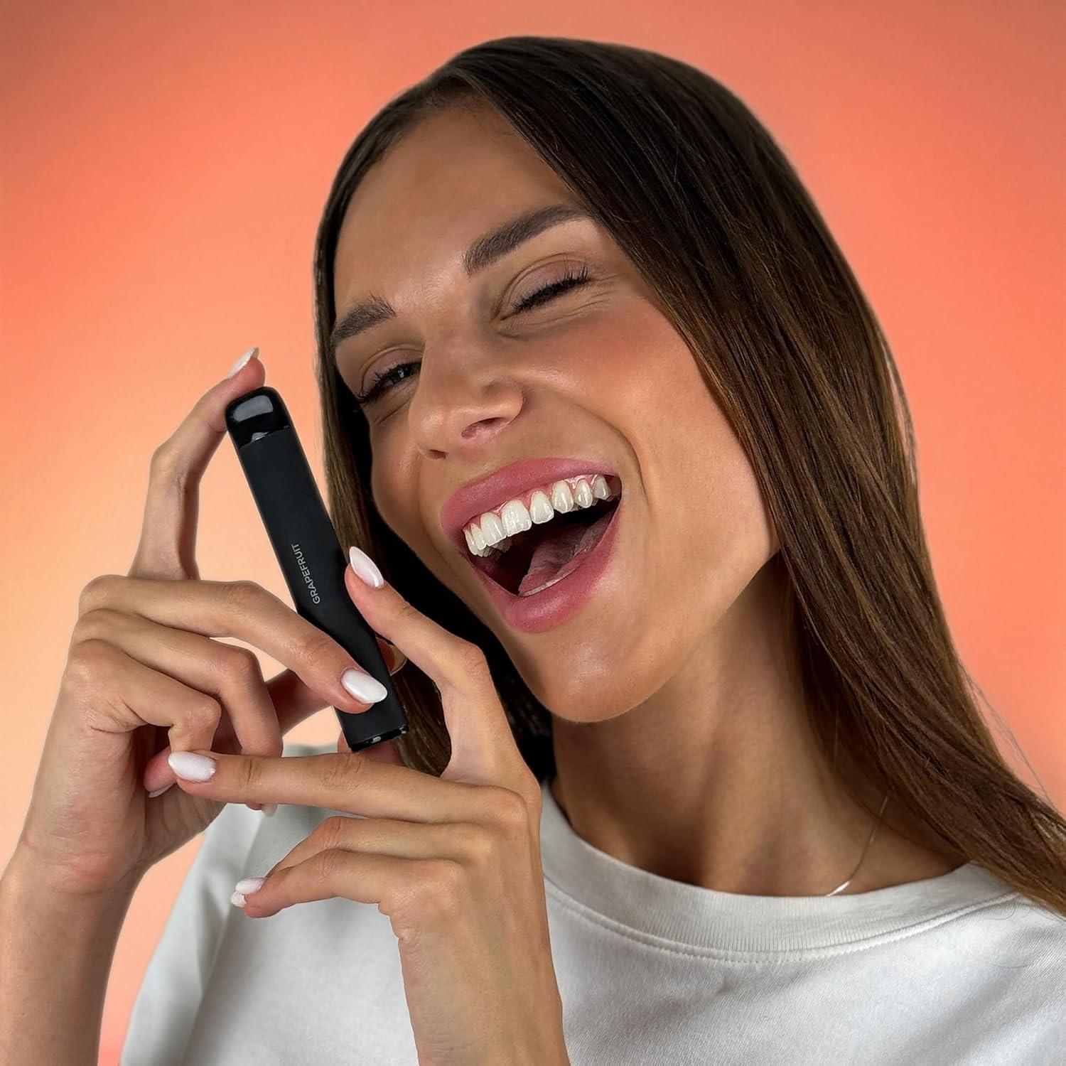 Inhalador Quitz Natural Sin Nicotina - Sabor Pomelo, 10.8 cm