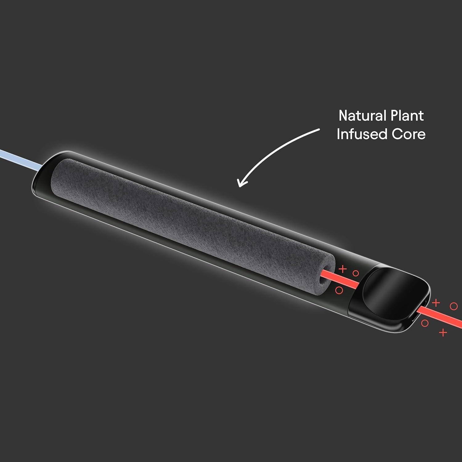 Inhalador Quitz Natural Sin Nicotina - Sabor Pomelo, 10.8 cm