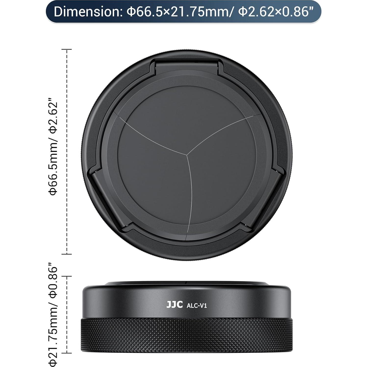Cubierta de lente automática JJC para Canon PowerShot V1