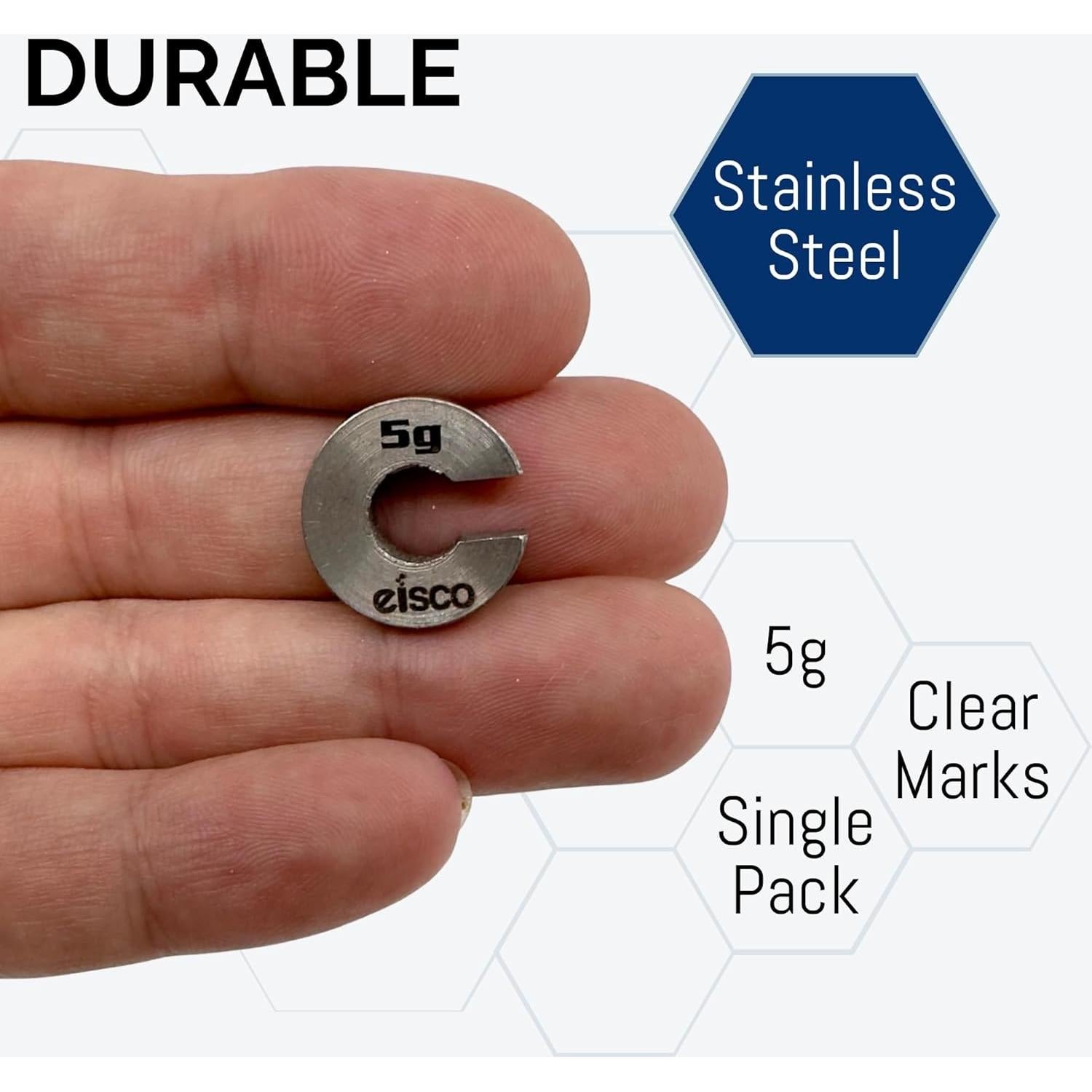 Masa de Repuesto 5g Eisco Labs Acero Inoxidable Ranurada