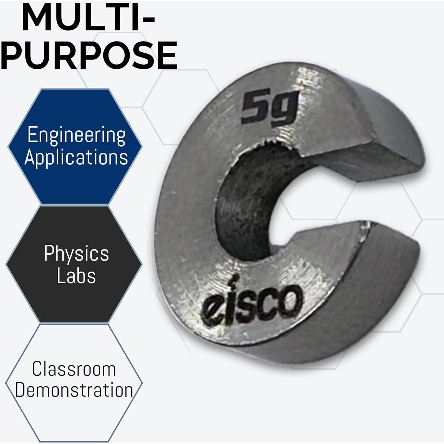 Masa de Repuesto 5g Eisco Labs Acero Inoxidable Ranurada