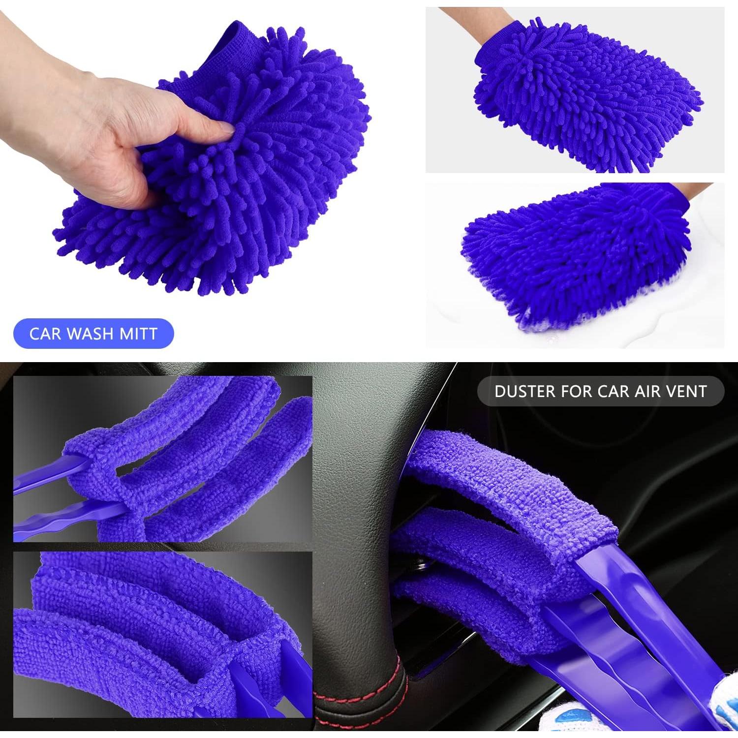 Kit de limpieza de automóviles DNA Motoring 19 piezas