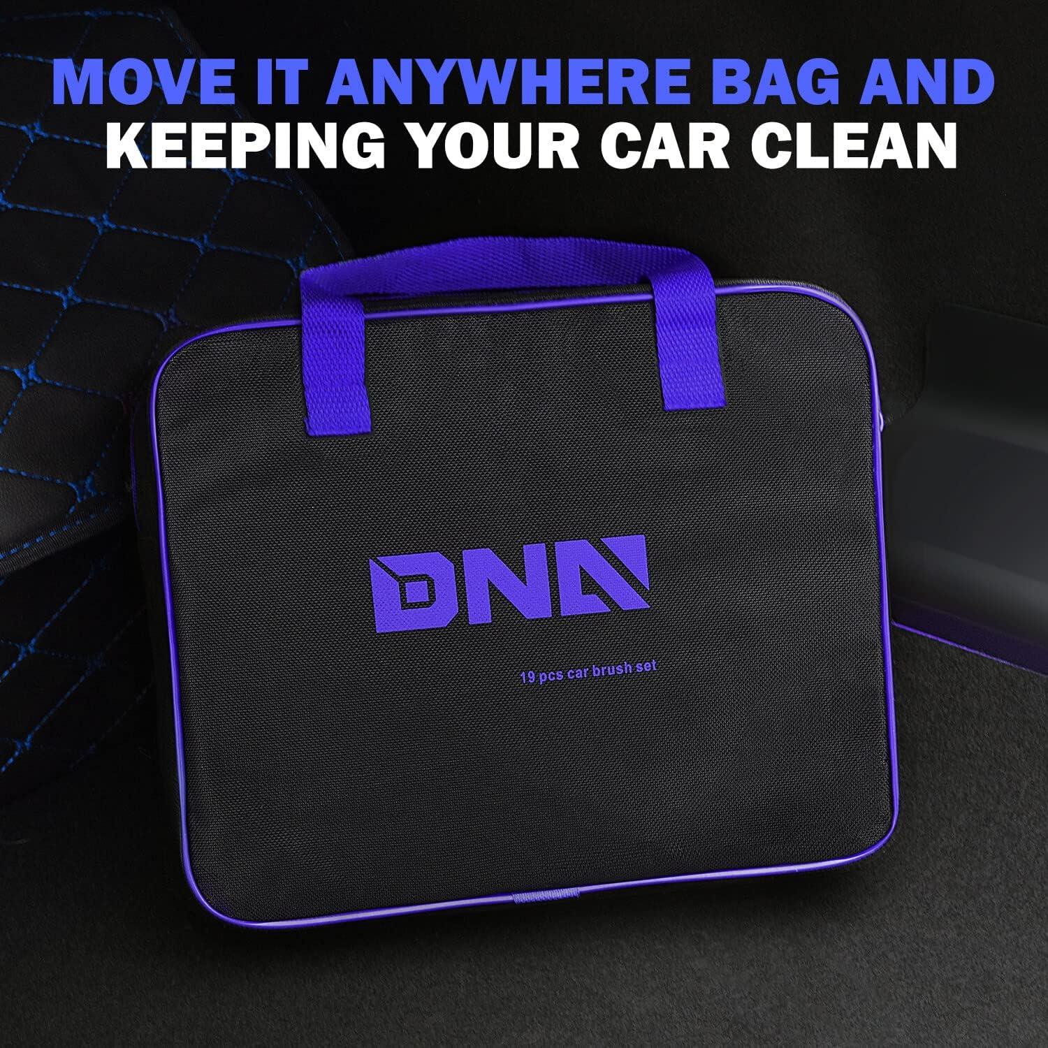 Kit de limpieza de automóviles DNA Motoring 19 piezas