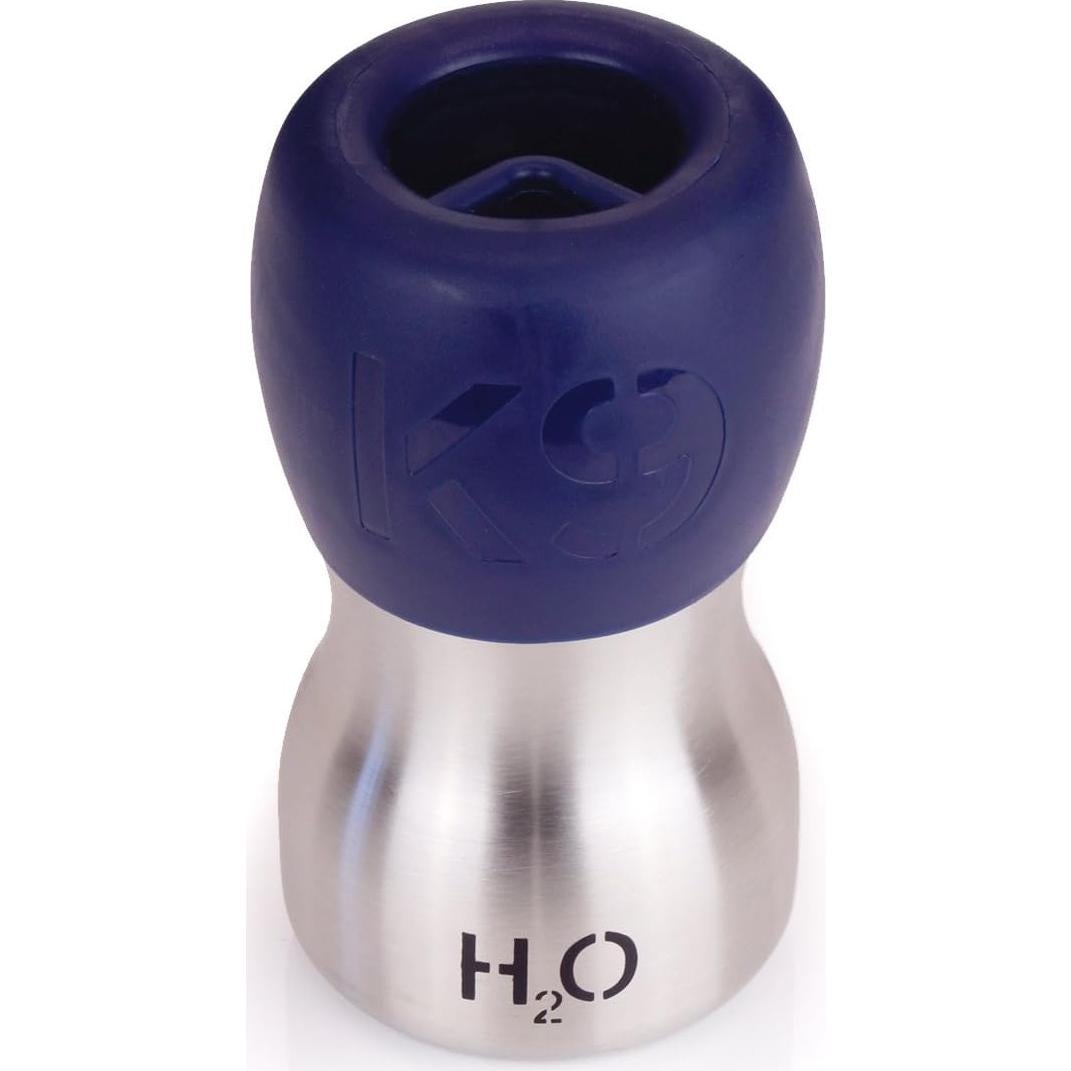 Botella de Agua para Perros H2O4K9 270 ml Acero Inoxidable Azul