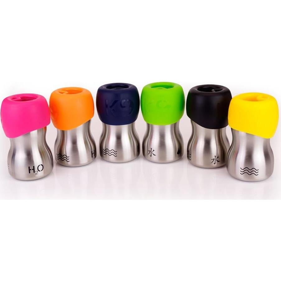 Botella de Agua para Perros H2O4K9 270 ml Acero Inoxidable Azul