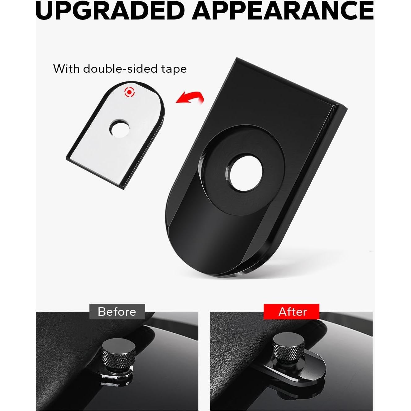 Cubierta de Tuerca de Tornillo de Asiento Trasero Amazicha Negro 1/4"-20 para Harley Davidson