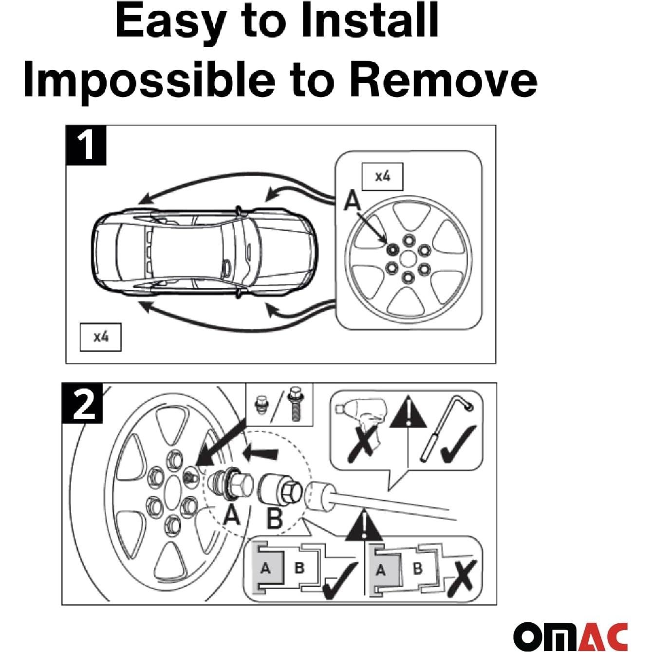 Kit de Bloqueo de Rueda OMAC para Land Rover Discovery Sport LR2
