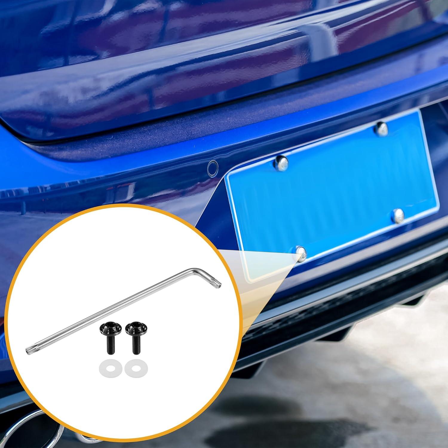 Tornillos Antirrobo para Placa de Matrícula Partuto M6 - 2 Pcs