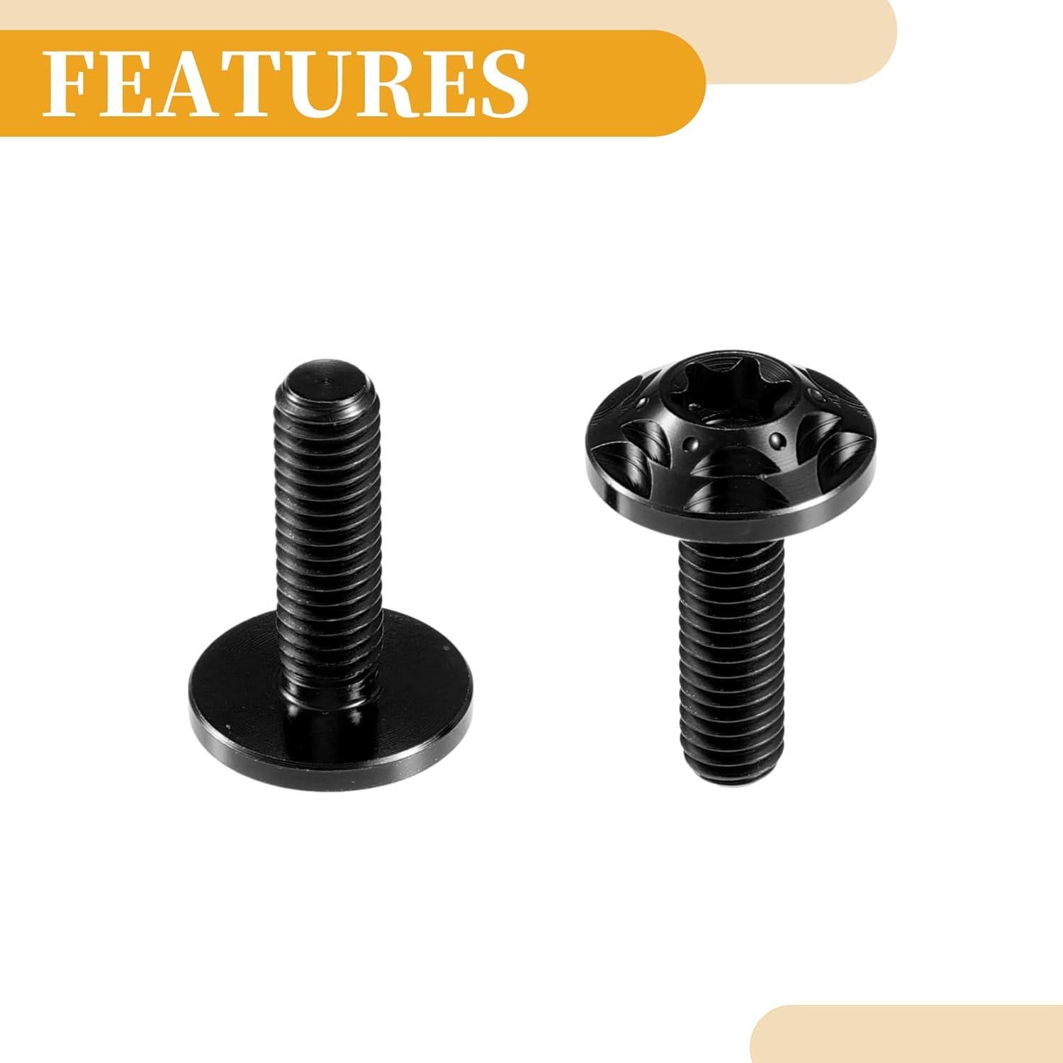 Tornillos Antirrobo para Placa de Matrícula Partuto M6 - 2 Pcs