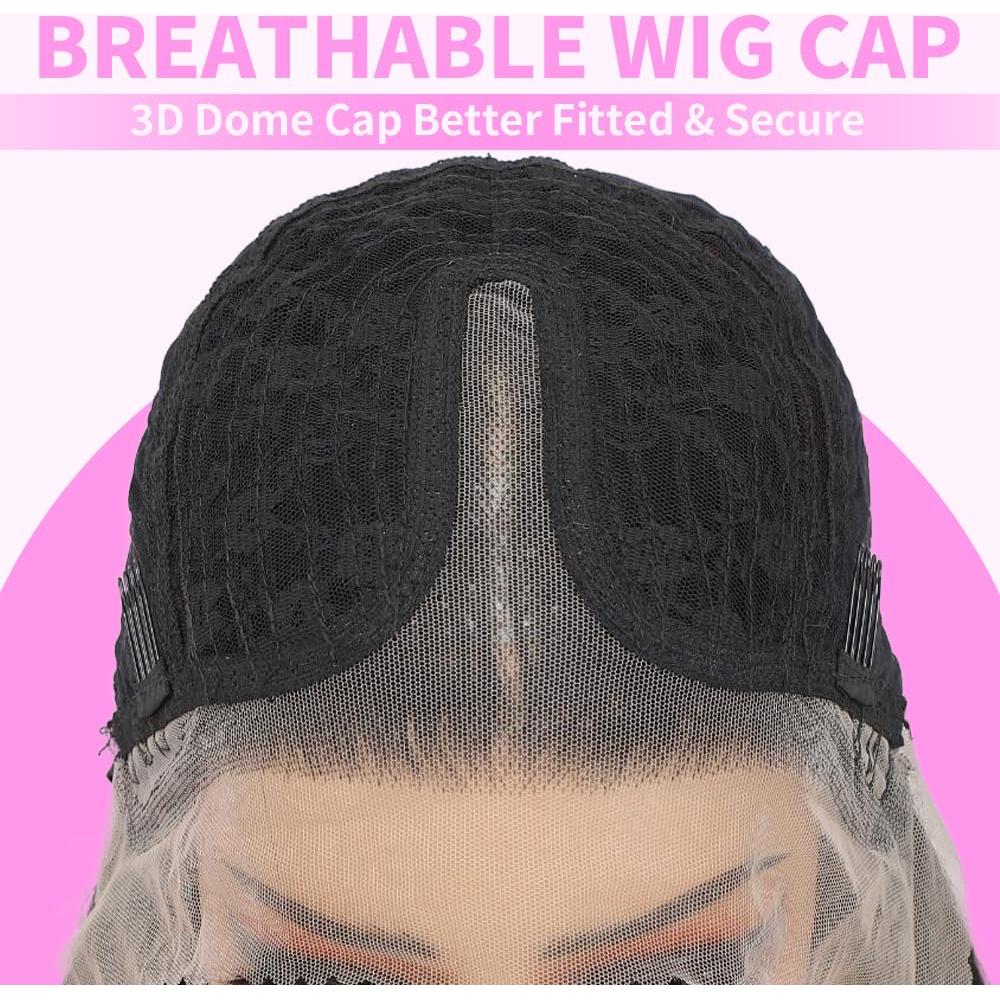 Peluca Sintética KPROYU 30 Pulgadas Marrón Destacado