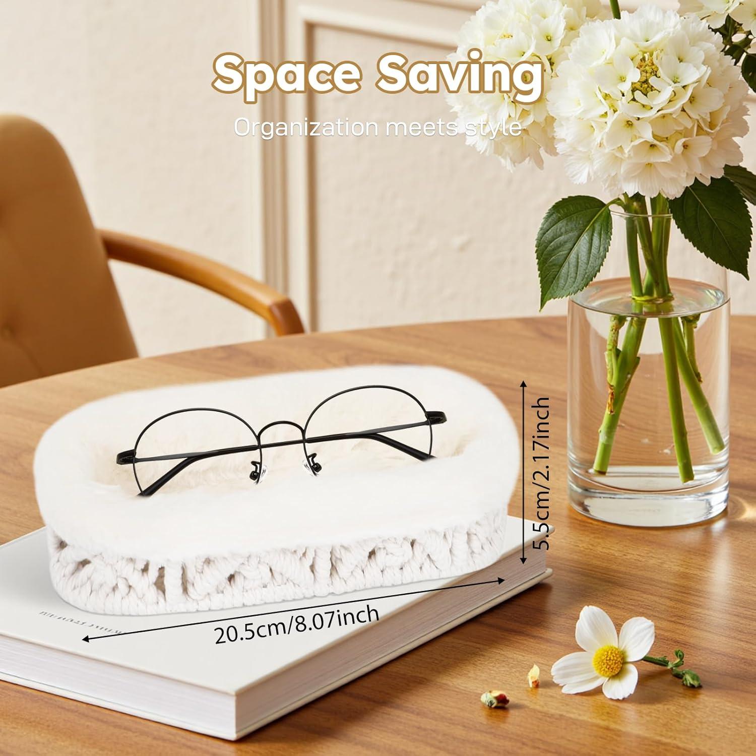 Soporte para Gafas OPULANE Beige Antirayaduras Terciopelo