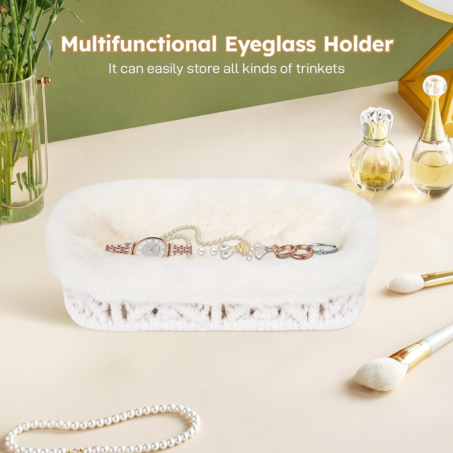 Soporte para Gafas OPULANE Beige Antirayaduras Terciopelo