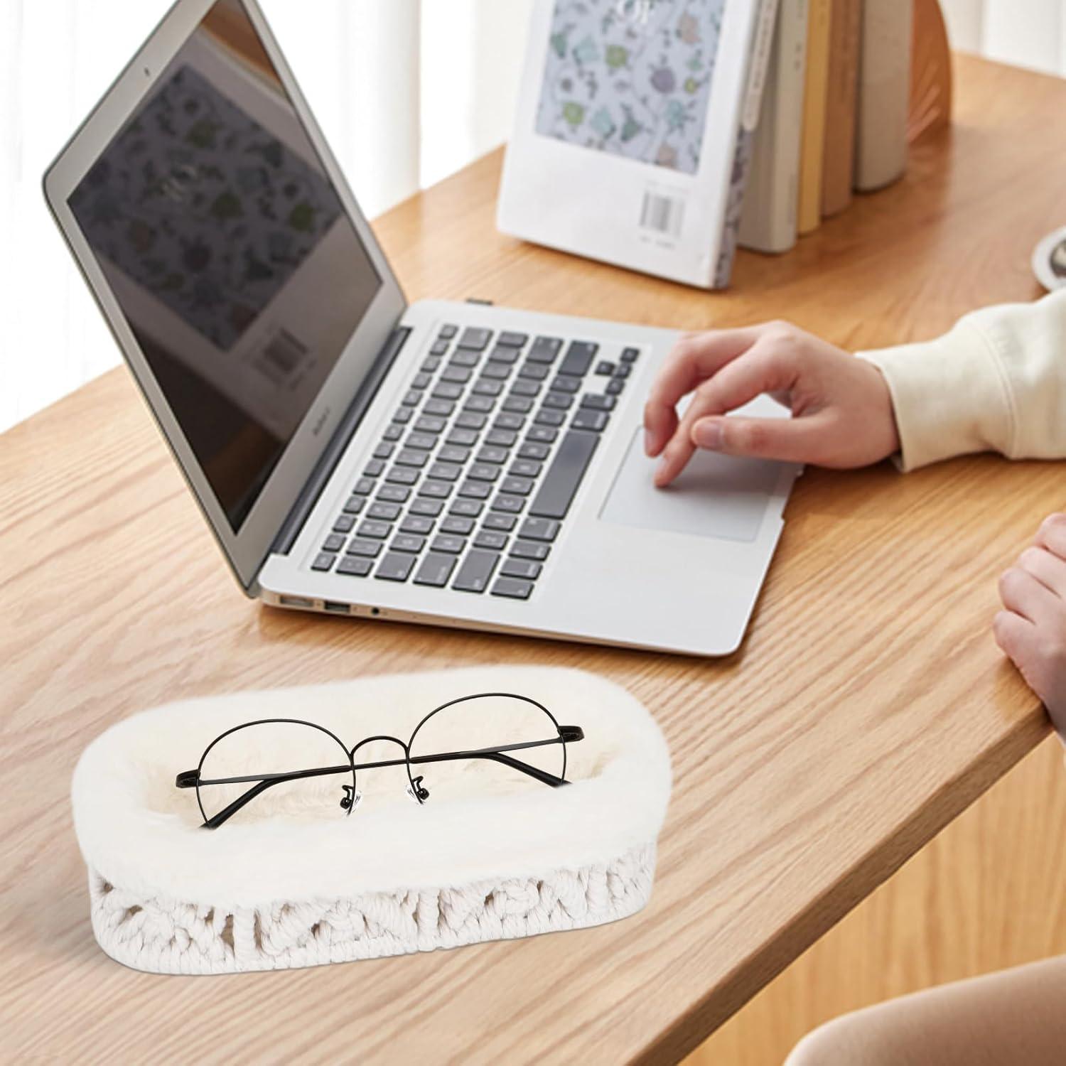 Soporte para Gafas OPULANE Beige Antirayaduras Terciopelo