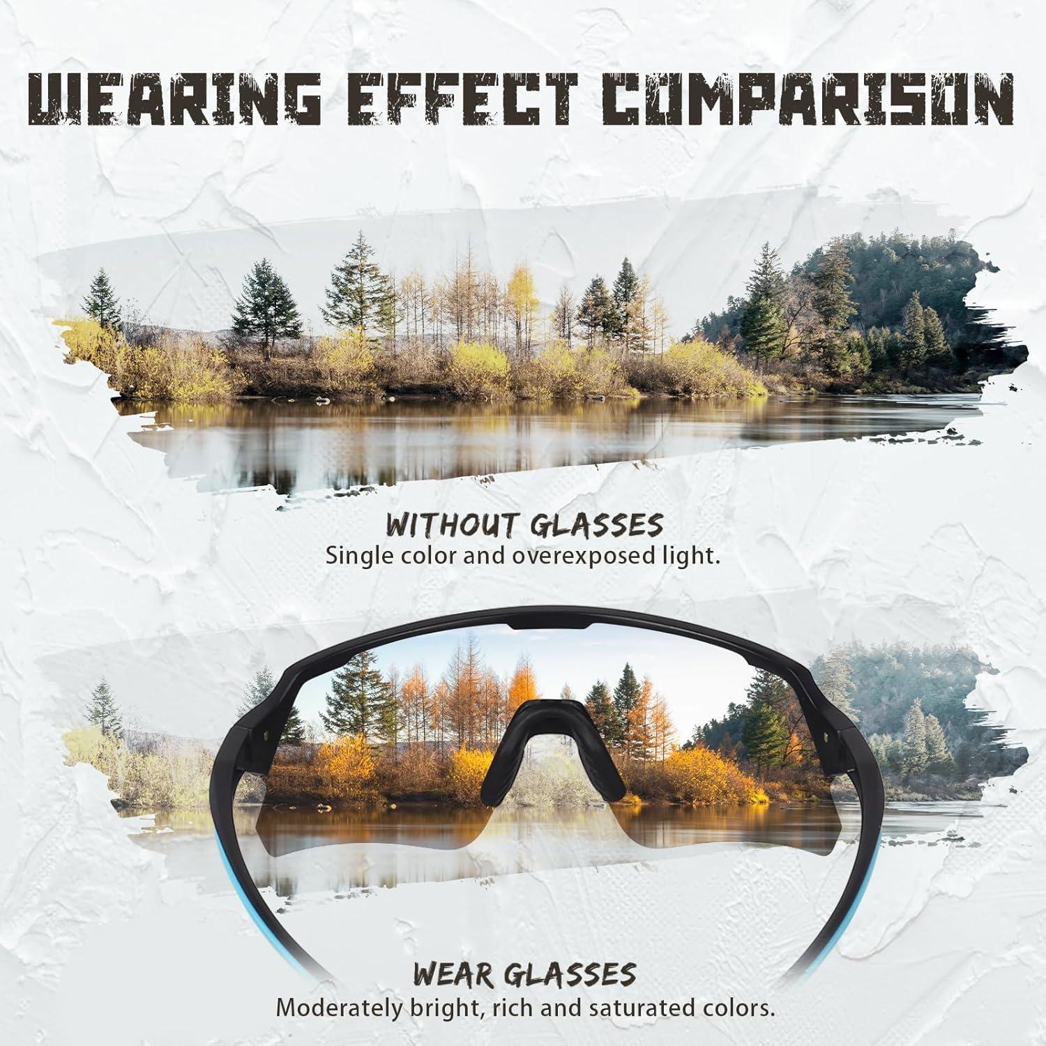 Gafas de Ciclismo Polarizadas OUWOR K159 UV400 Multi-Deporte