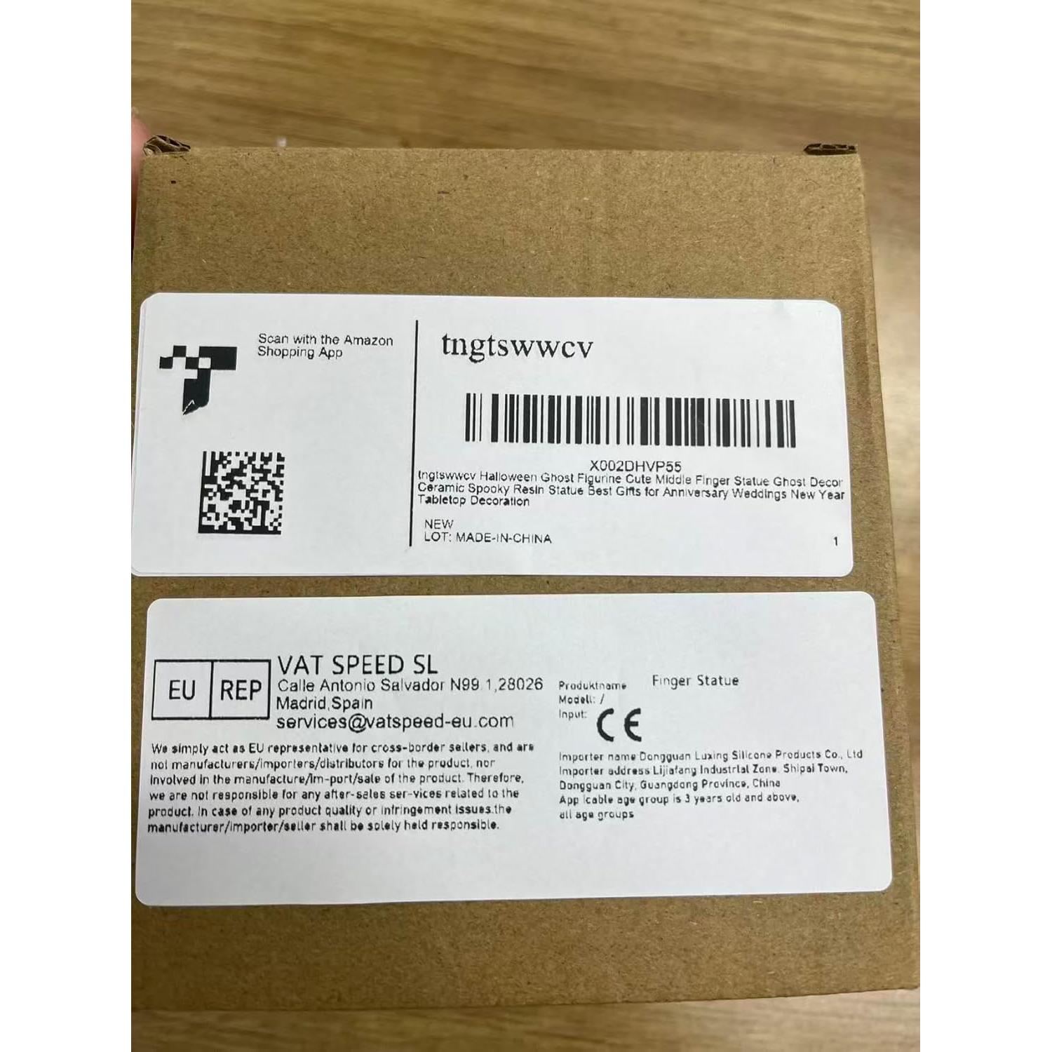 Estatua de Fantasma de Halloween Resina Decoración Linda 15 cm