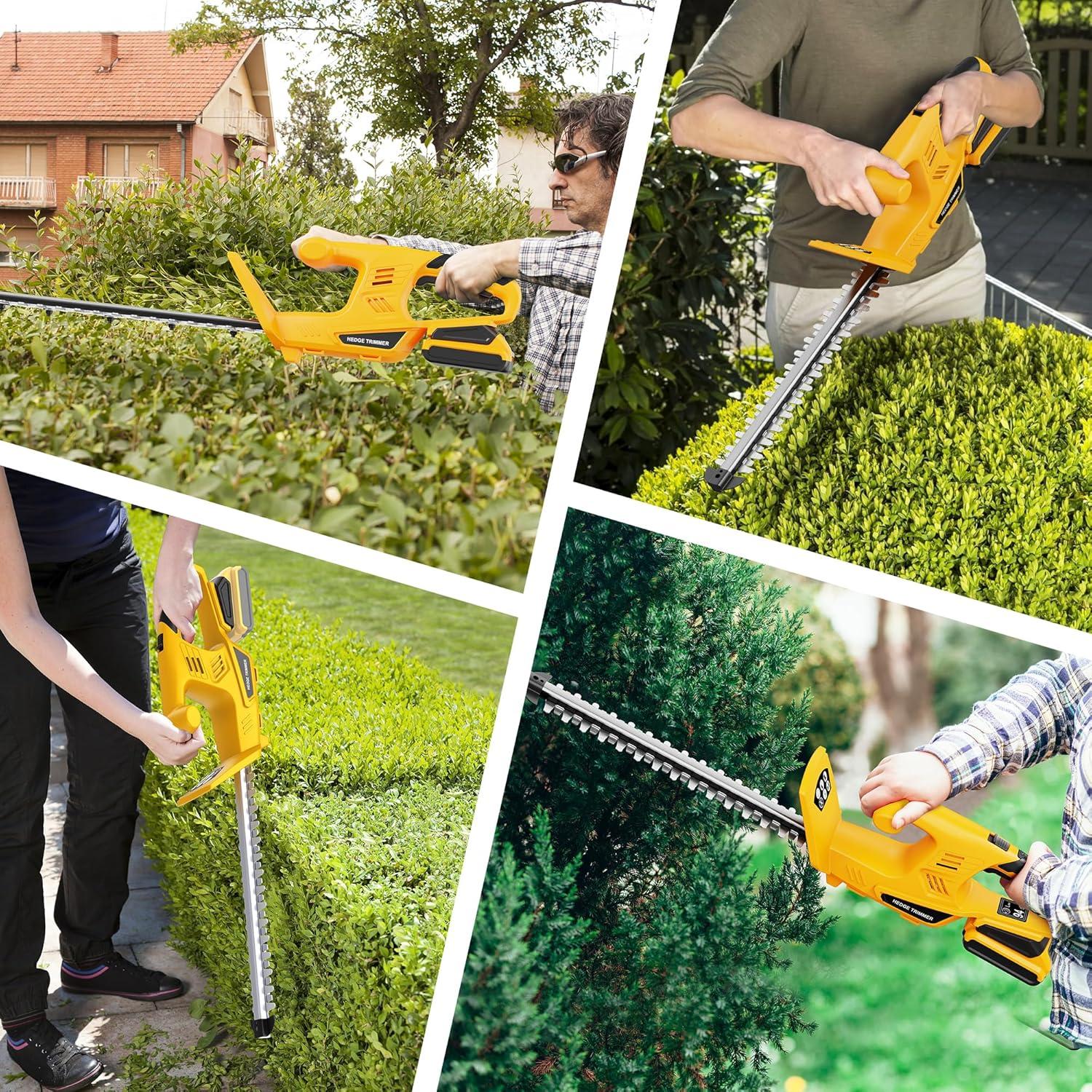 Cortadora de Setos Inalámbrica Houselife 18" 20V MAX