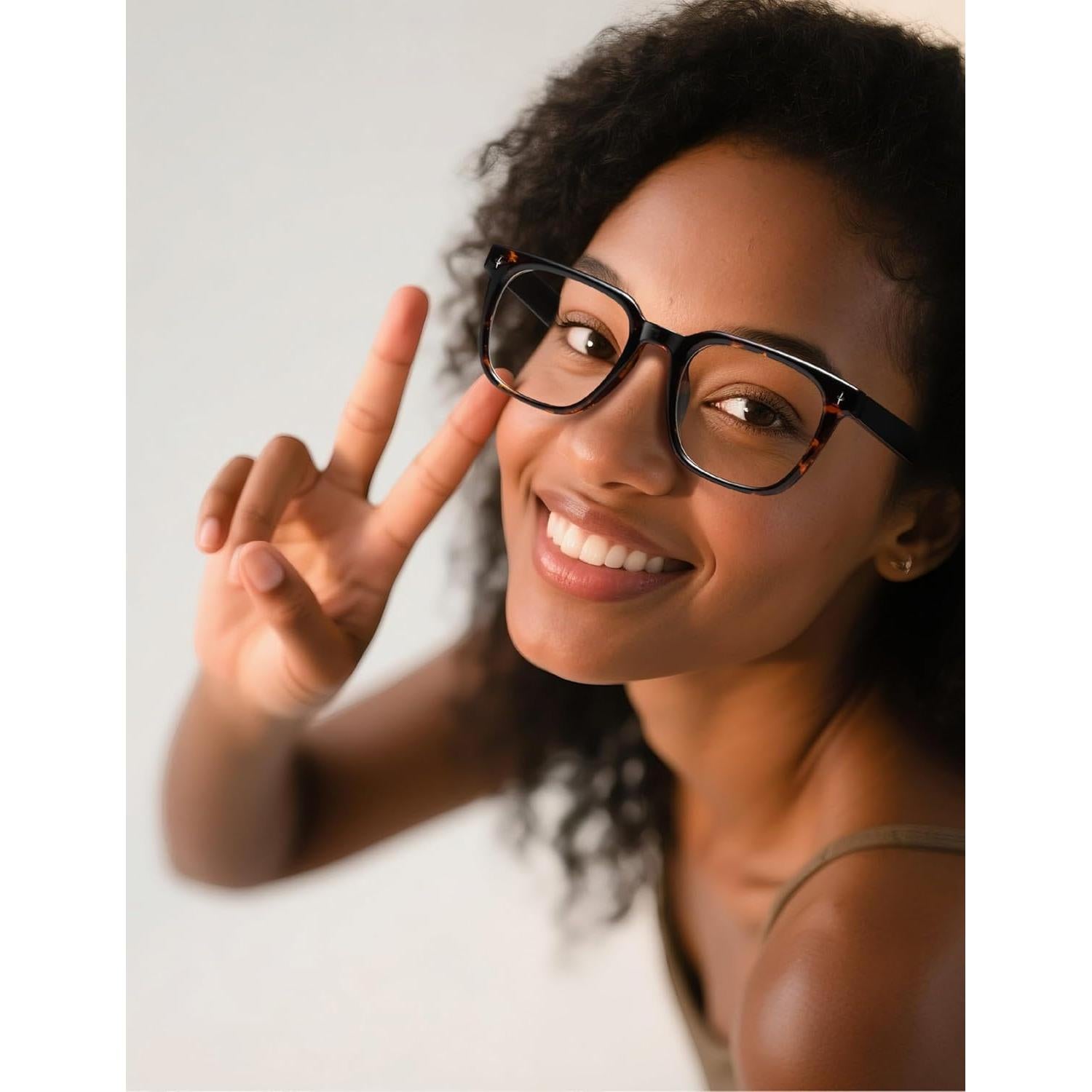 Gafas bloqueadoras de luz azul BLENDME Tortuga Ámbar
