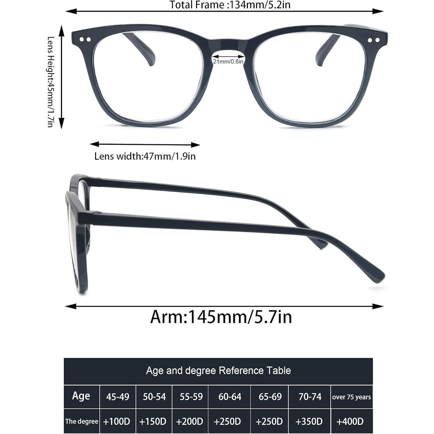 Gafas de Lectura MODFANS 1.5x para Mujeres y Hombres - Diseño Elegante