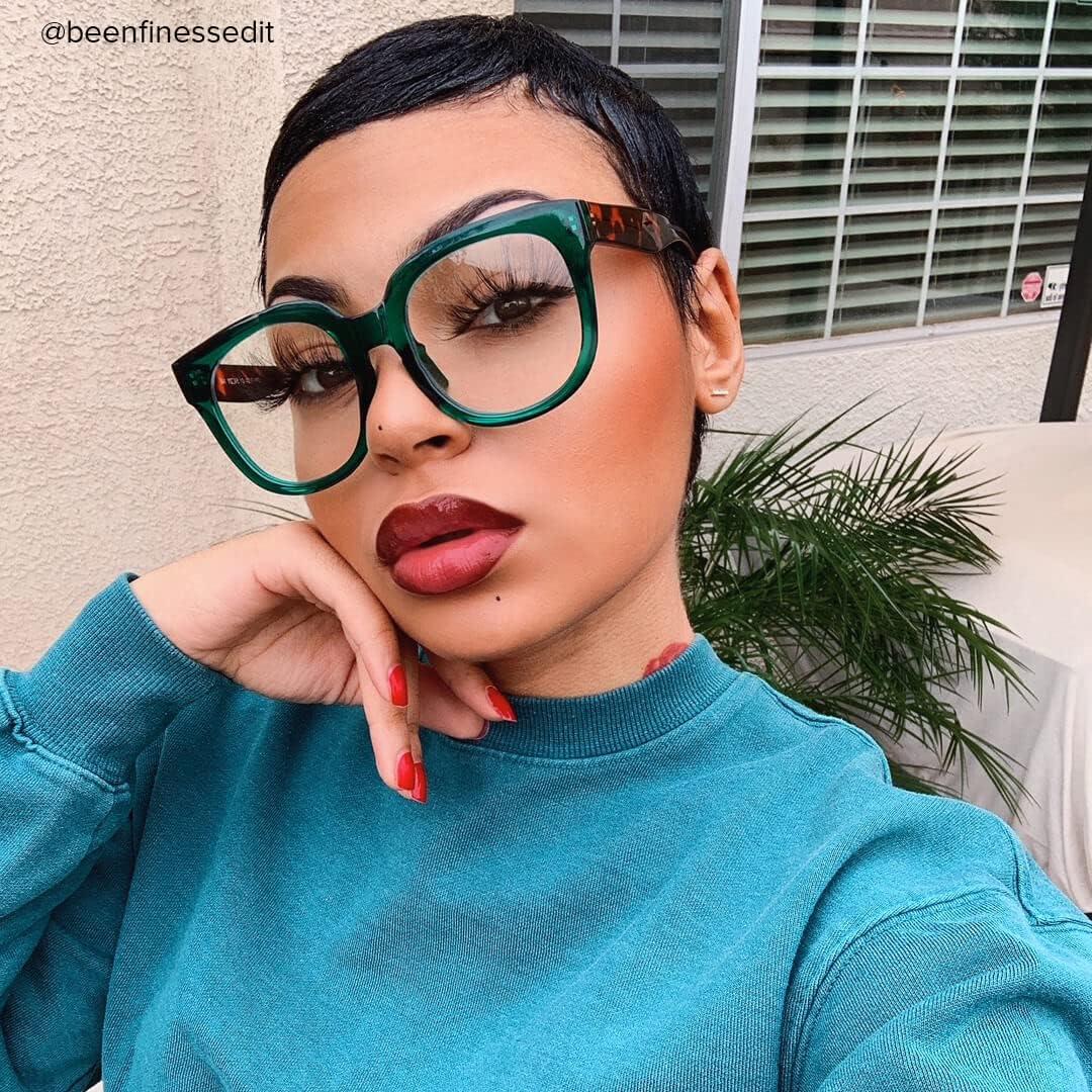 Gafas de sol cuadradas Voogueme para mujer con lentes anti luz azul