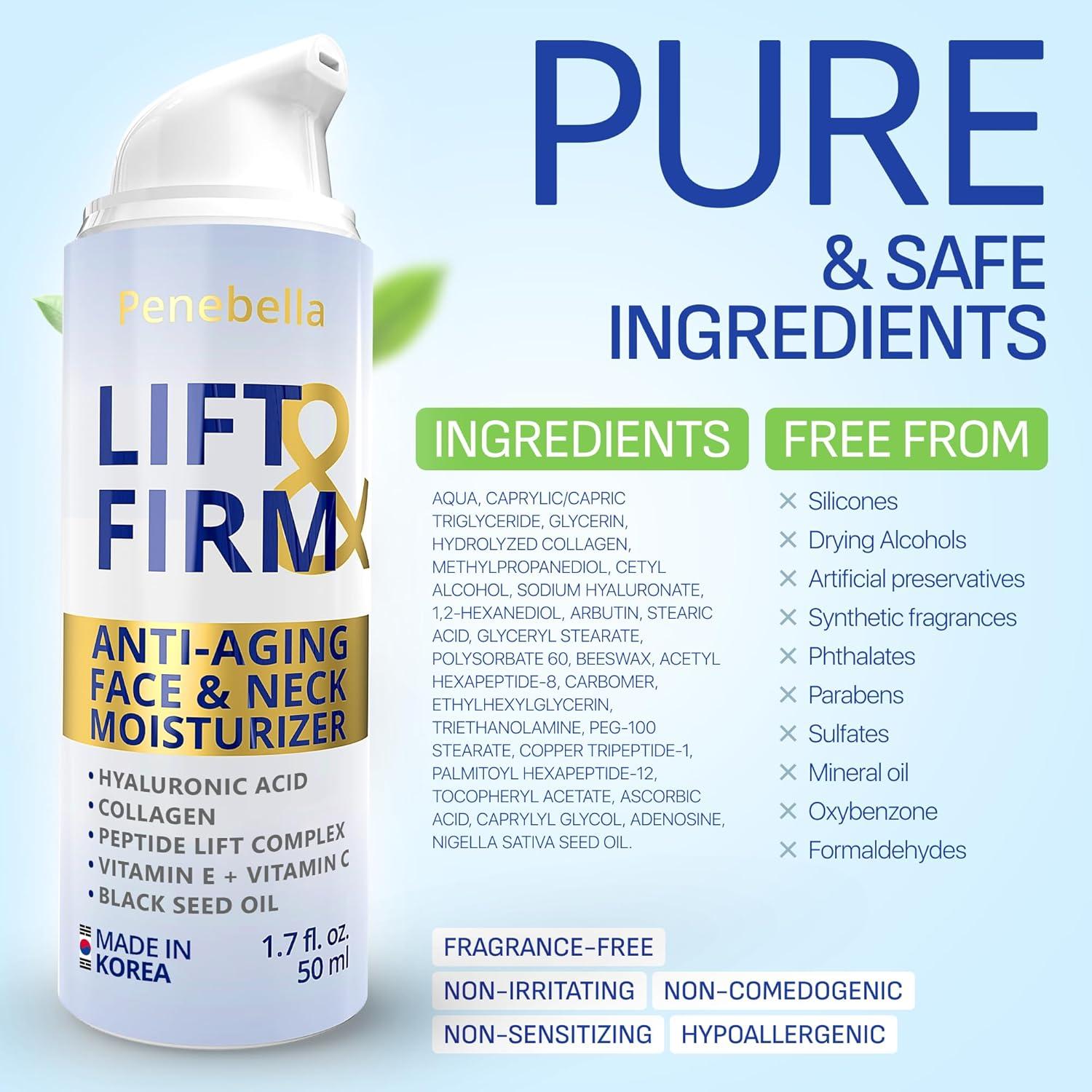 Crema Facial Antienvejecimiento Penebella Lift&Firm 100g