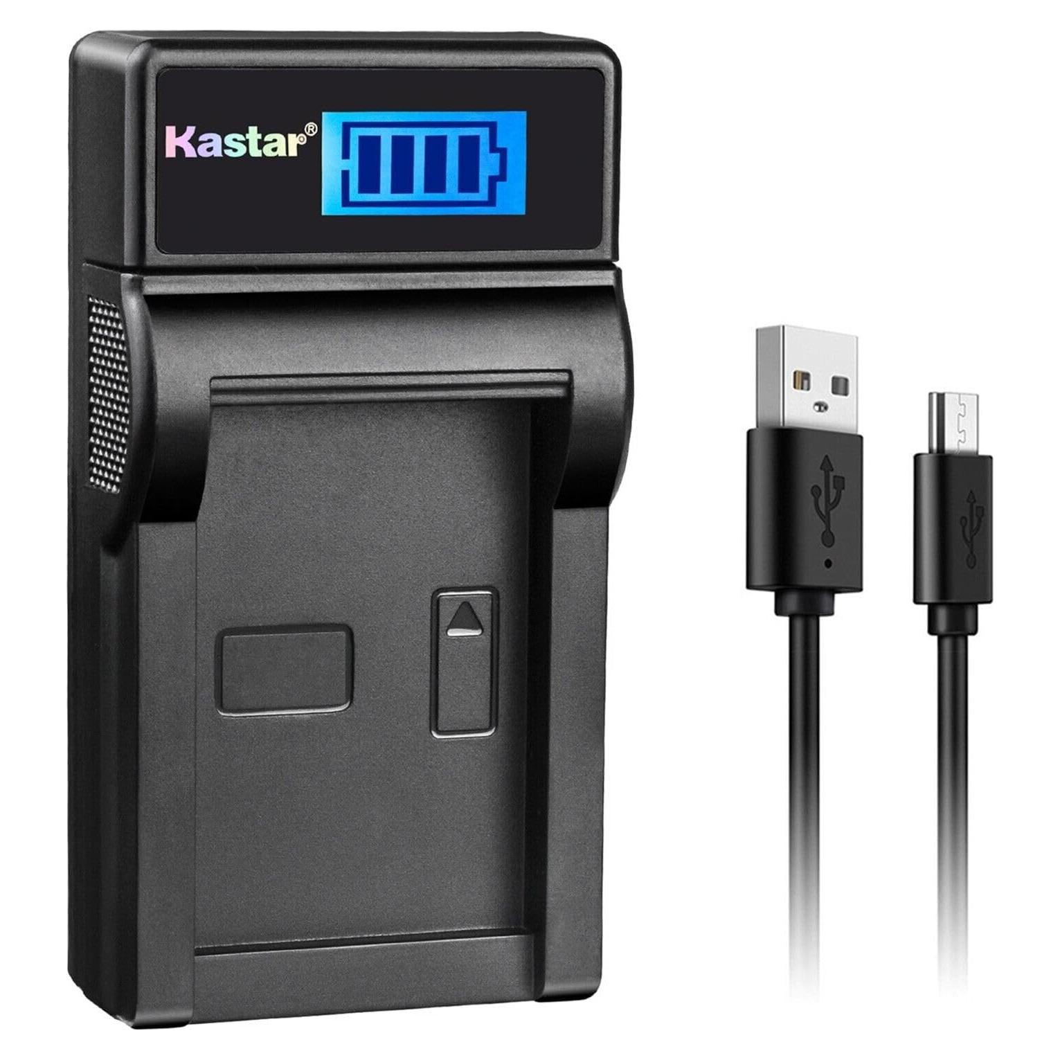 Cargador USB LCD Kastar para Batería Kodak LB-080