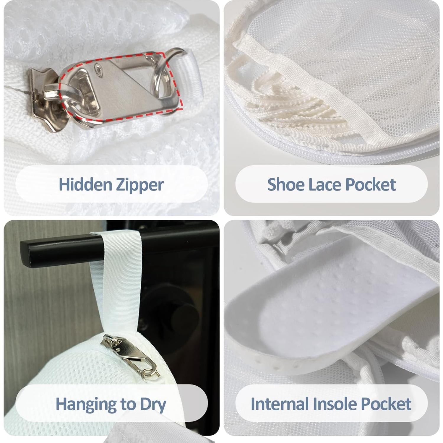 Bolsa de Lavadora de Zapatos LDYDGQMY con Cierre Bloqueable