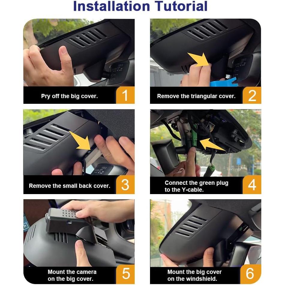 Cámara de Salpicadero Fitcamx 2K Delantera + 1080P Trasera para Volvo XC90 2023-2026