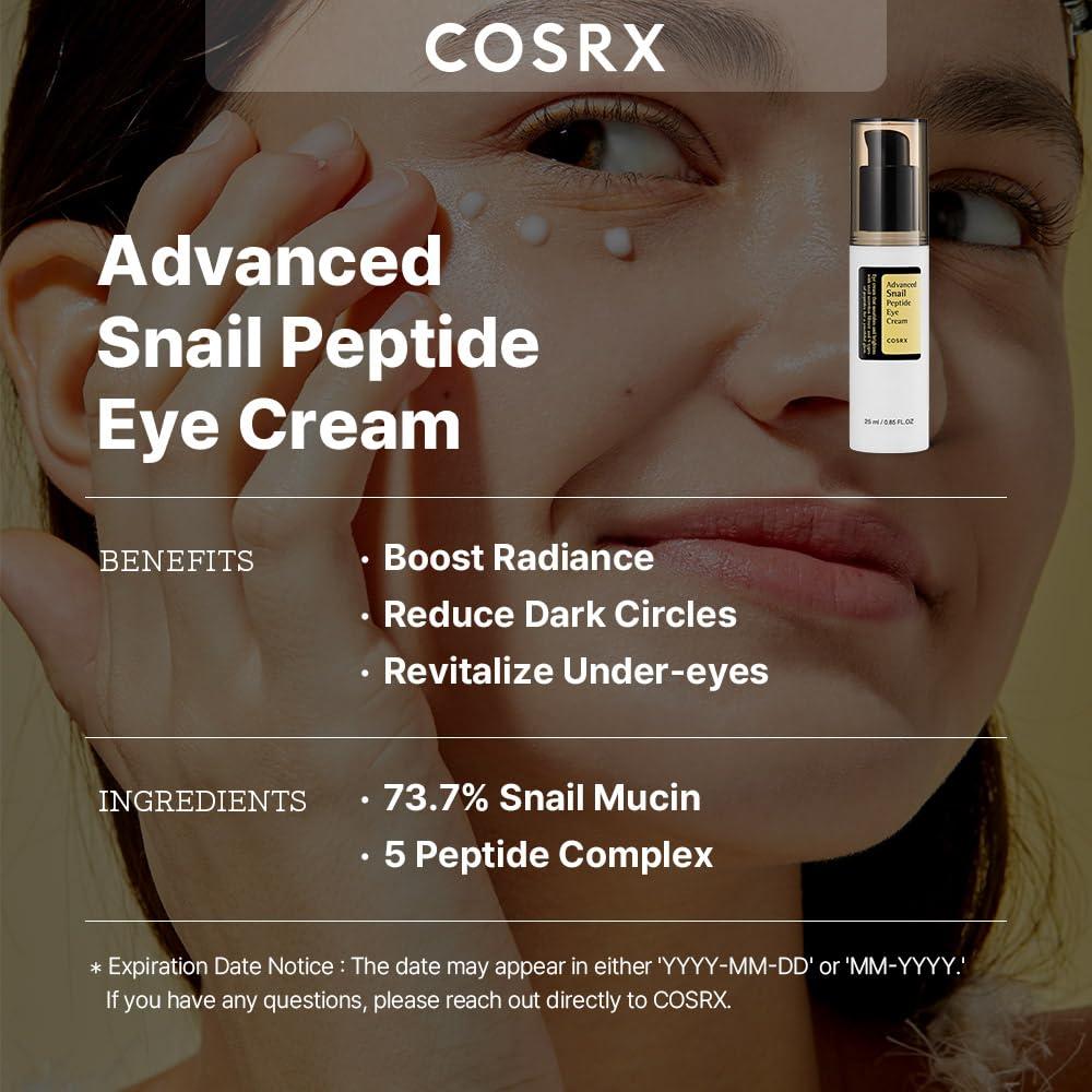 Crema para Ojos COSRX con Mucina de Caracol y Péptidos