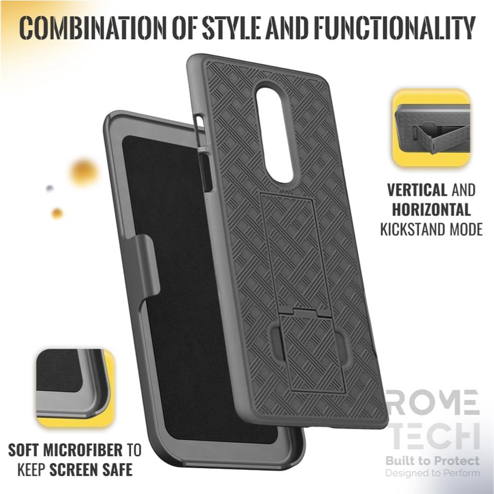 Funda con Clip para OnePlus 8 / 8 5G - Rome Tech Negra